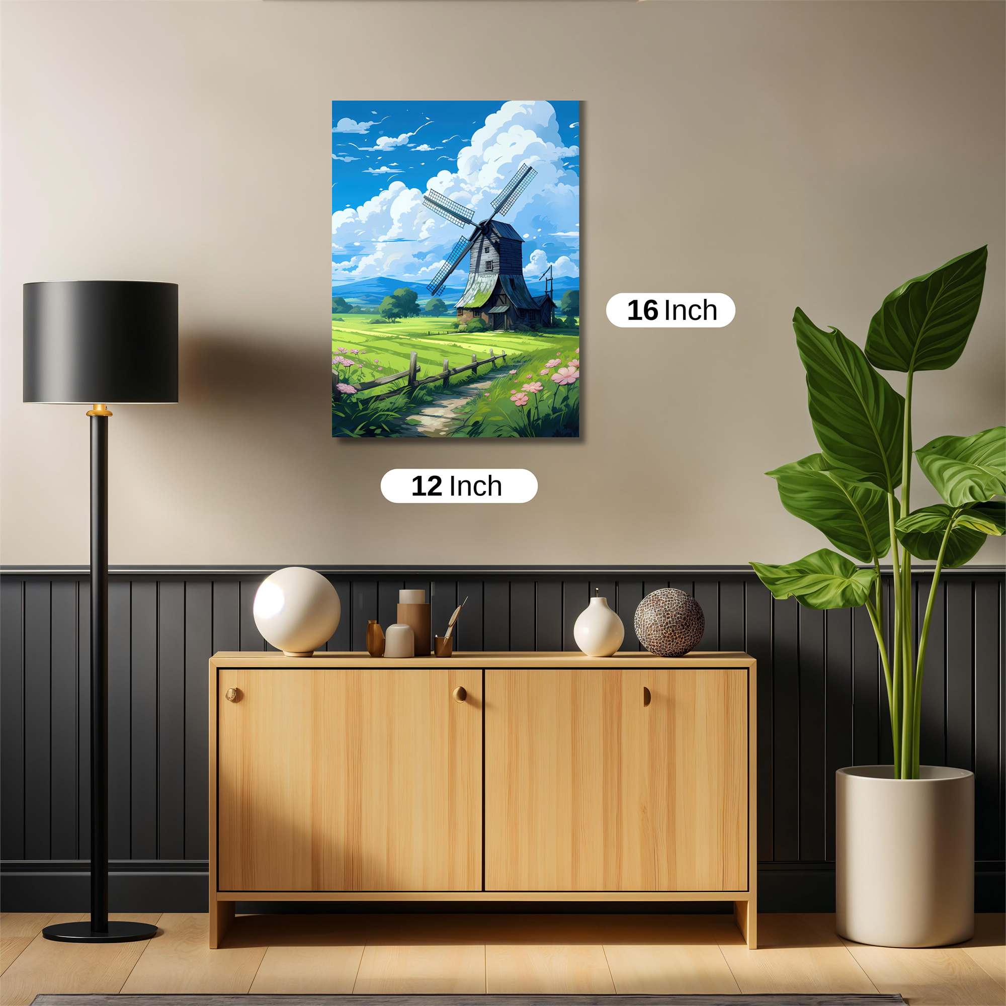 Windmill Whimsy Safe Wall Magnetic / M