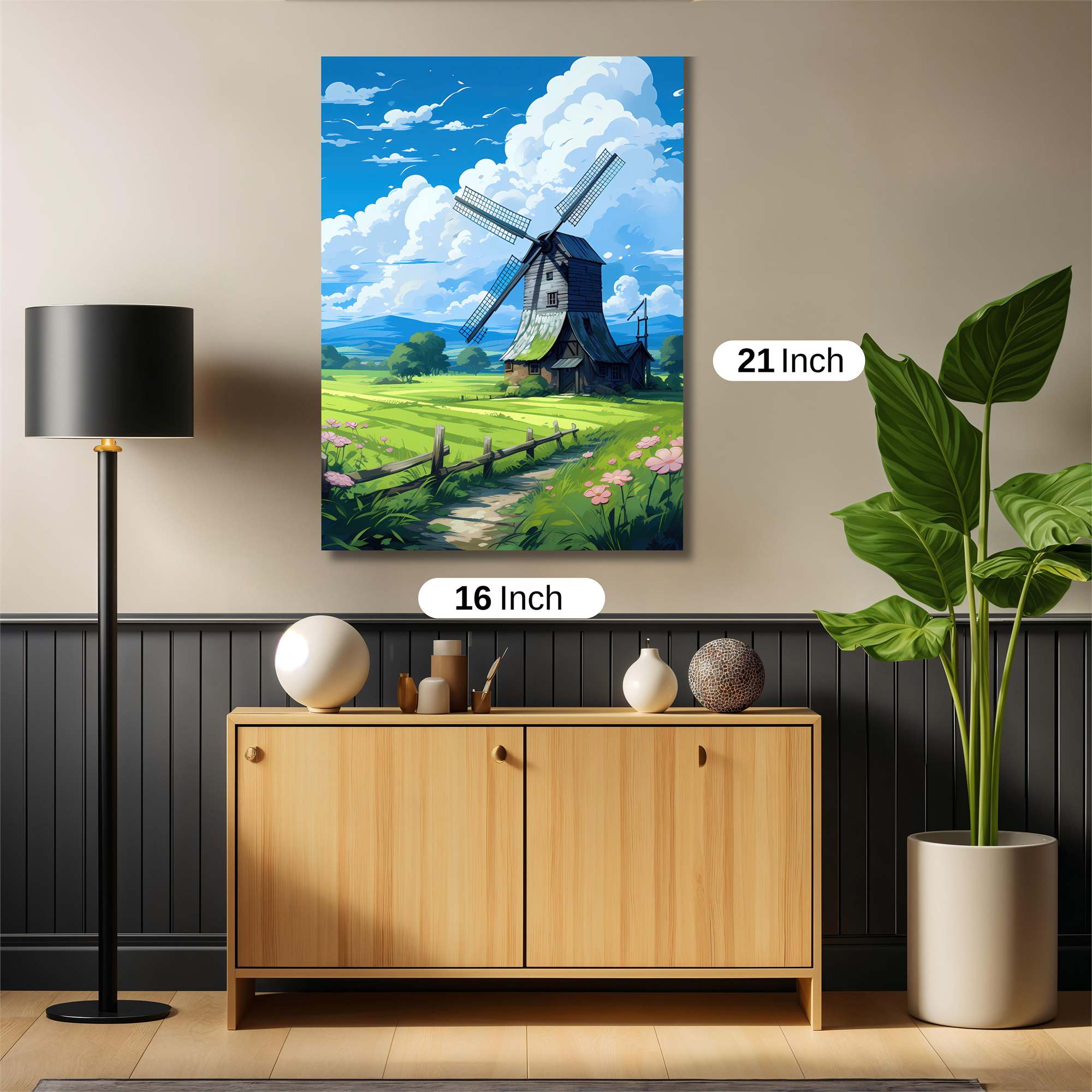 Windmill Whimsy Safe Wall Magnetic / M