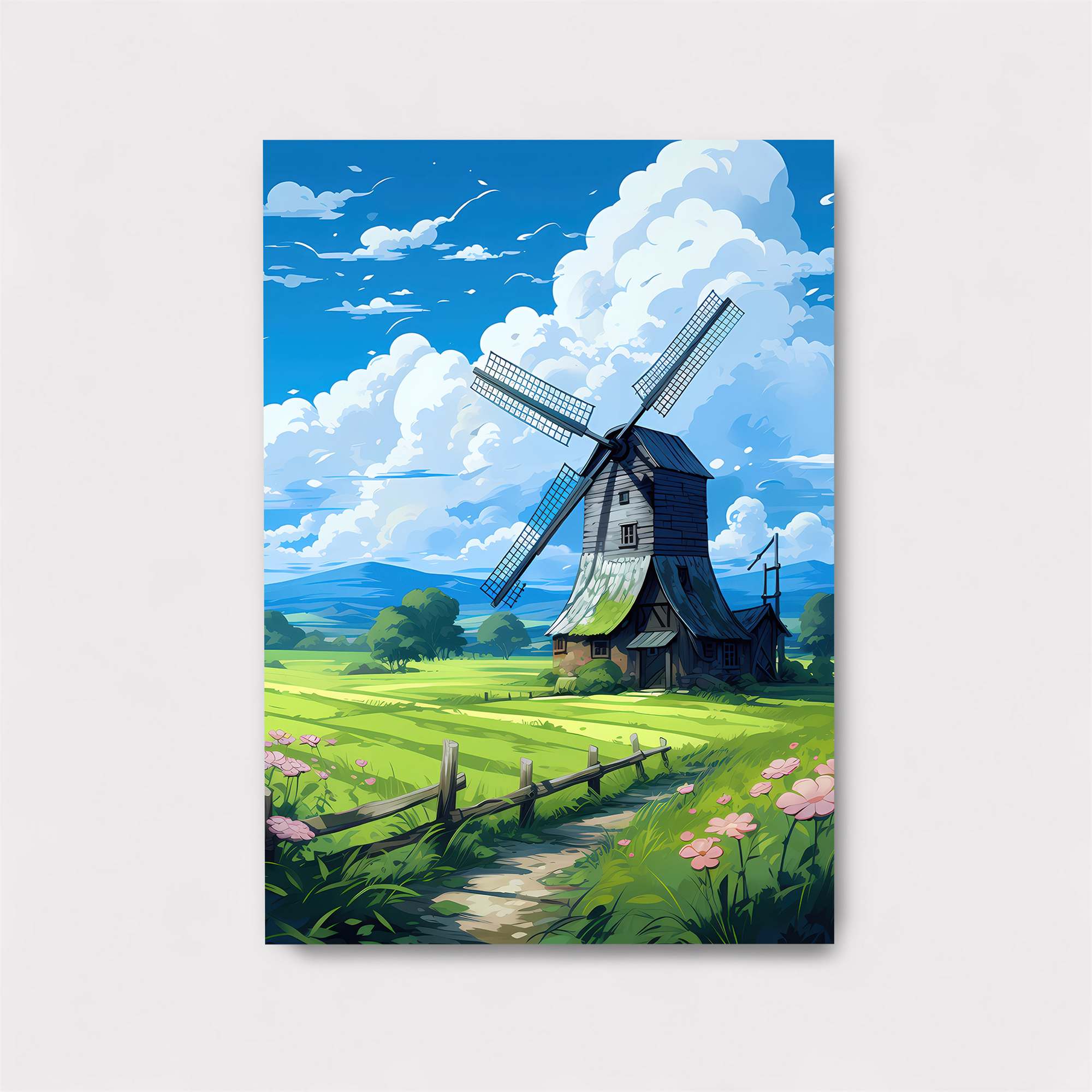 Windmill Whimsy Safe Wall Magnetic / M