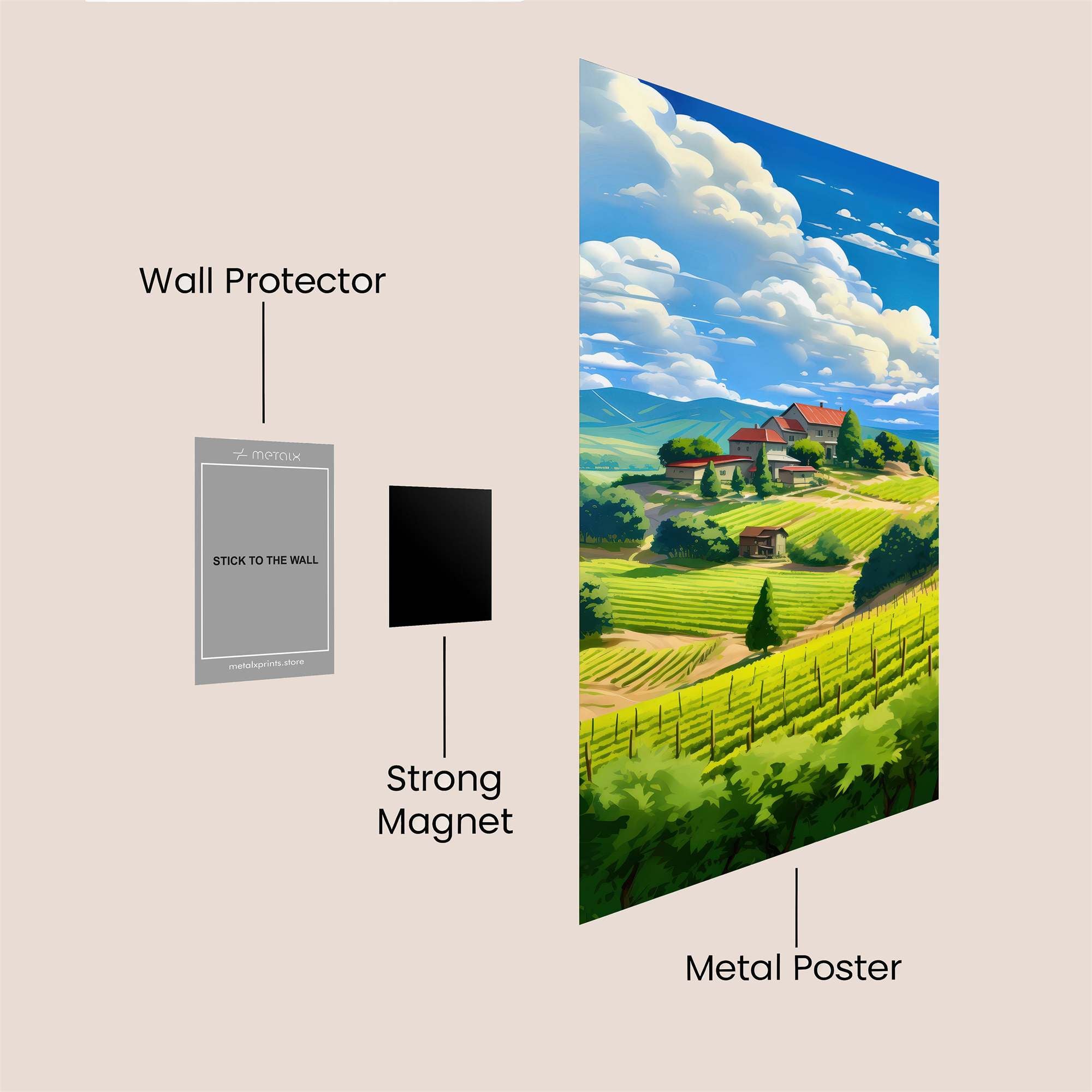 Vineyard Serenity Safe Wall Magnetic / M