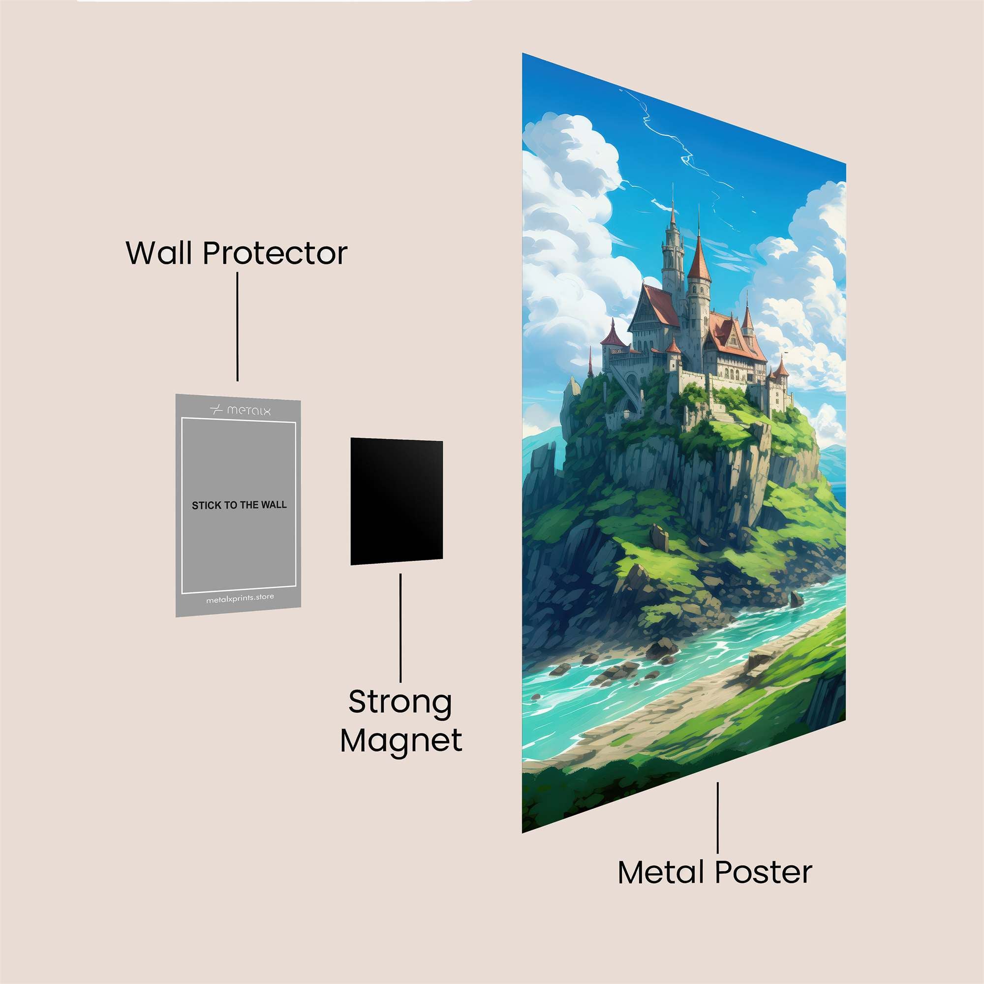 Castle Serenity Safe Wall Magnetic / M