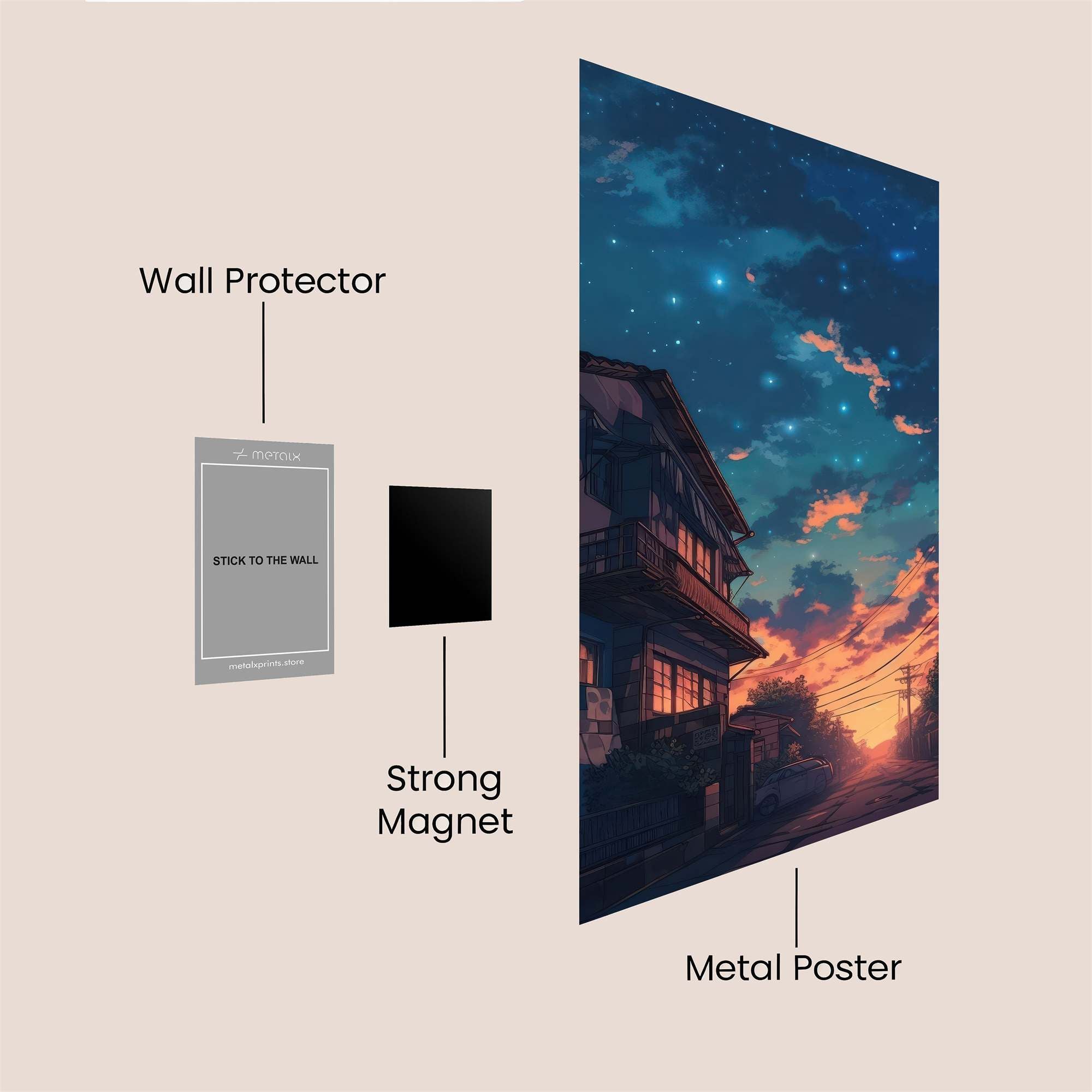 Twilight Serenity Safe Wall Magnetic / M