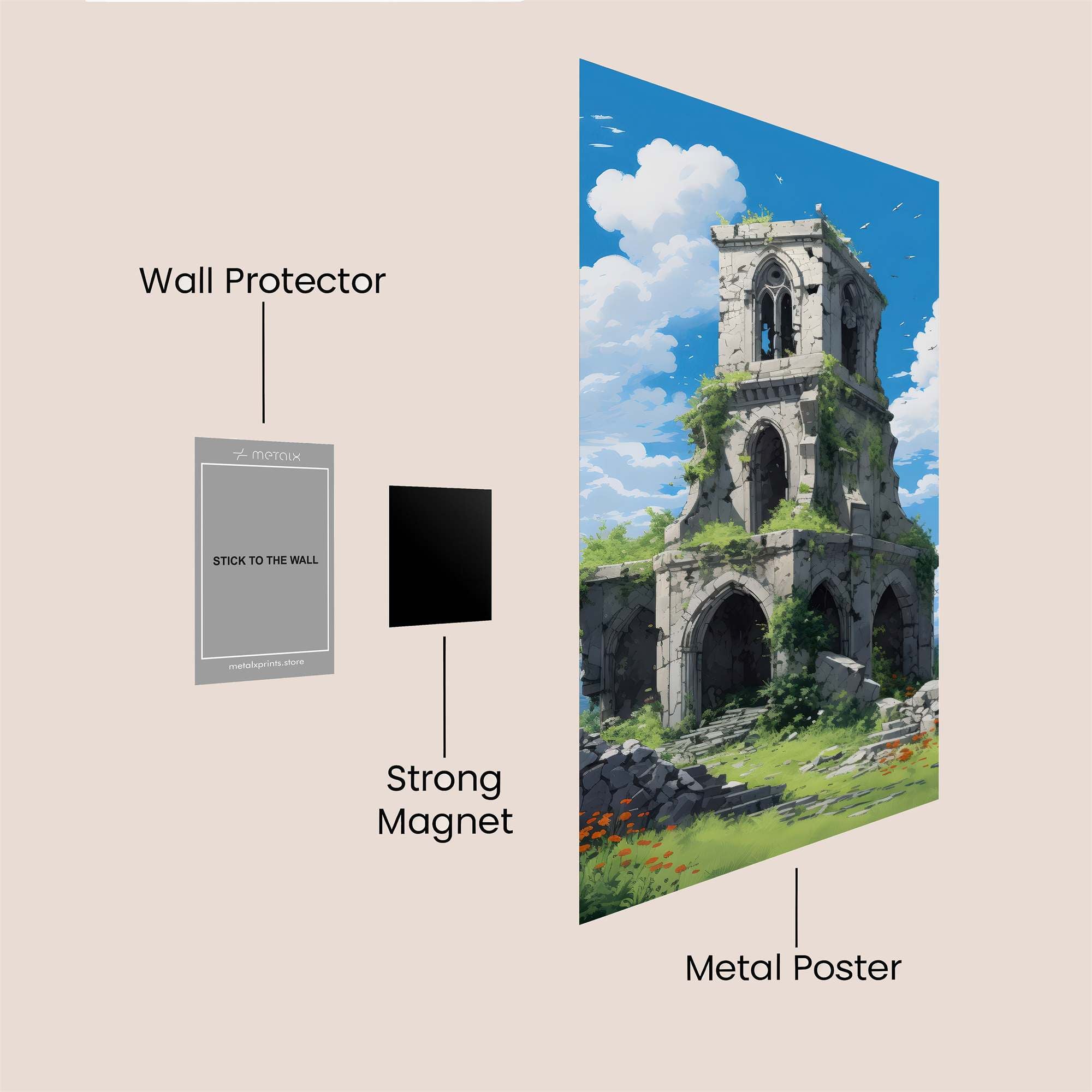 Ruin Serenity Safe Wall Magnetic / M