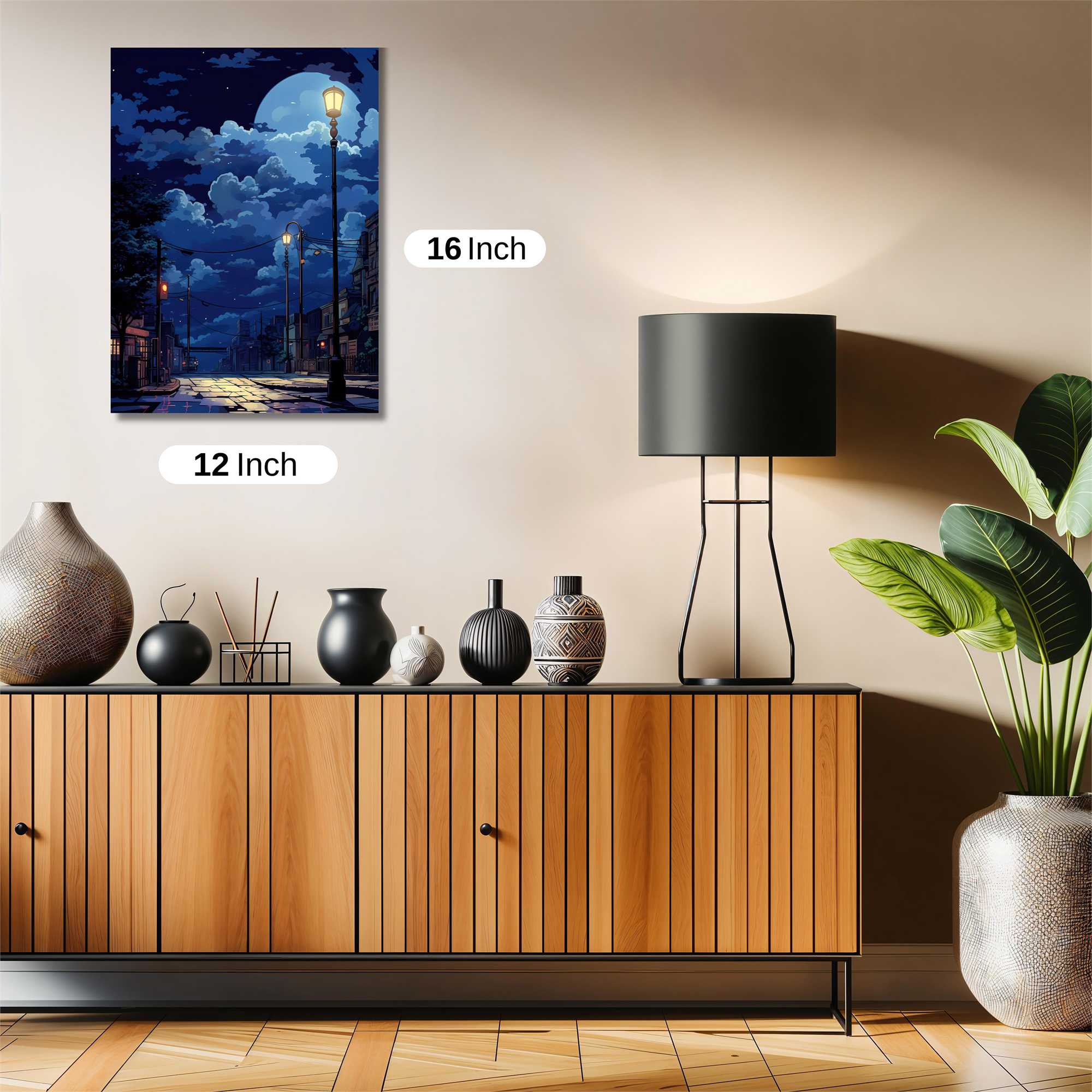 Moonlit Tranquility Safe Wall Magnetic / M