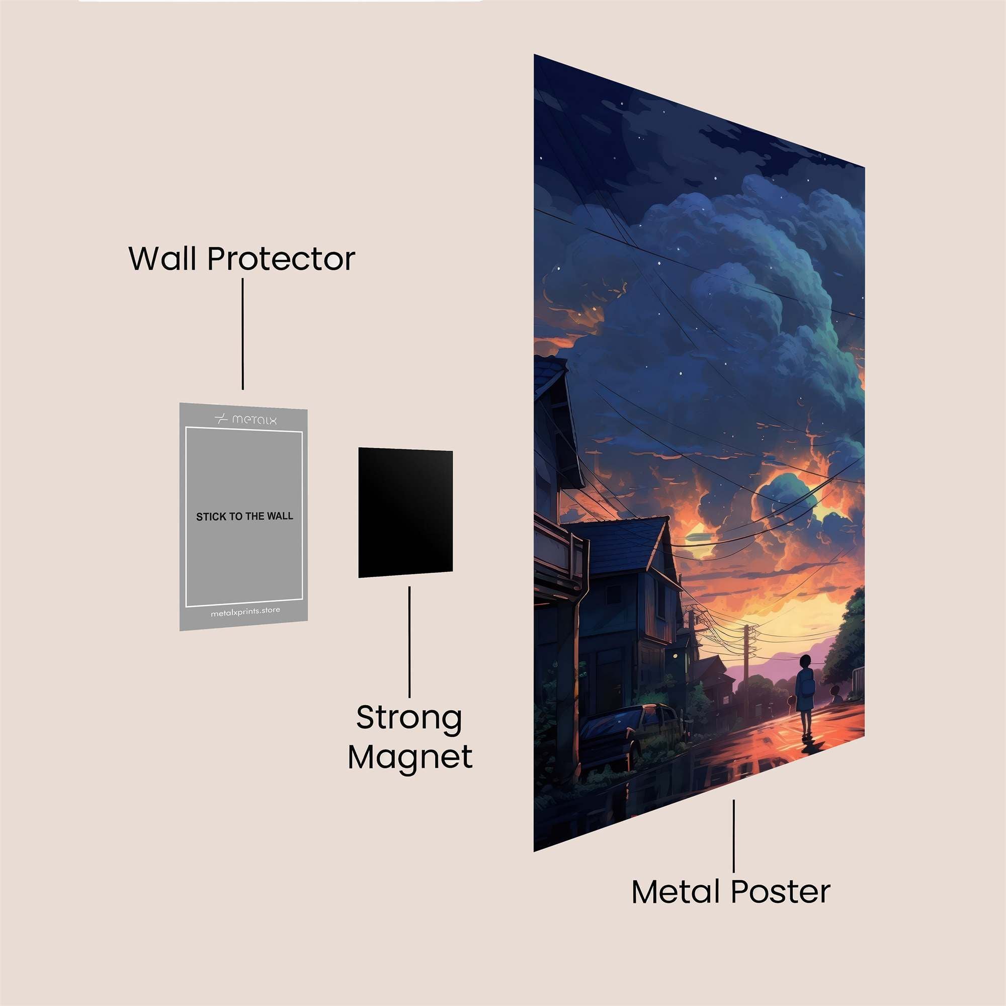 Twilight Serenity Safe Wall Magnetic / M