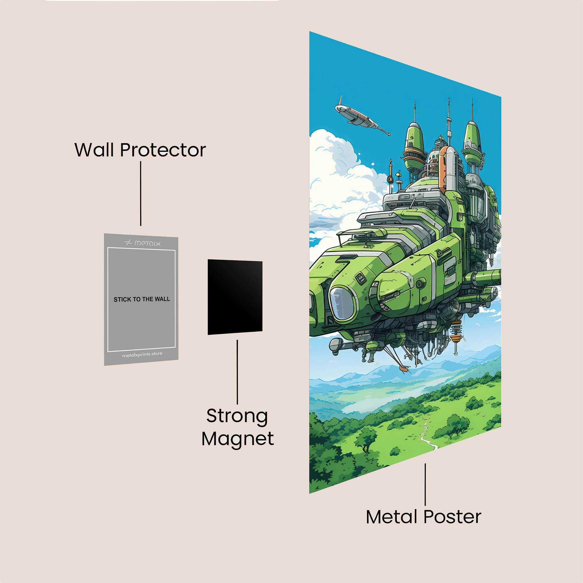 Castle Afloat Safe Wall Magnetic / M
