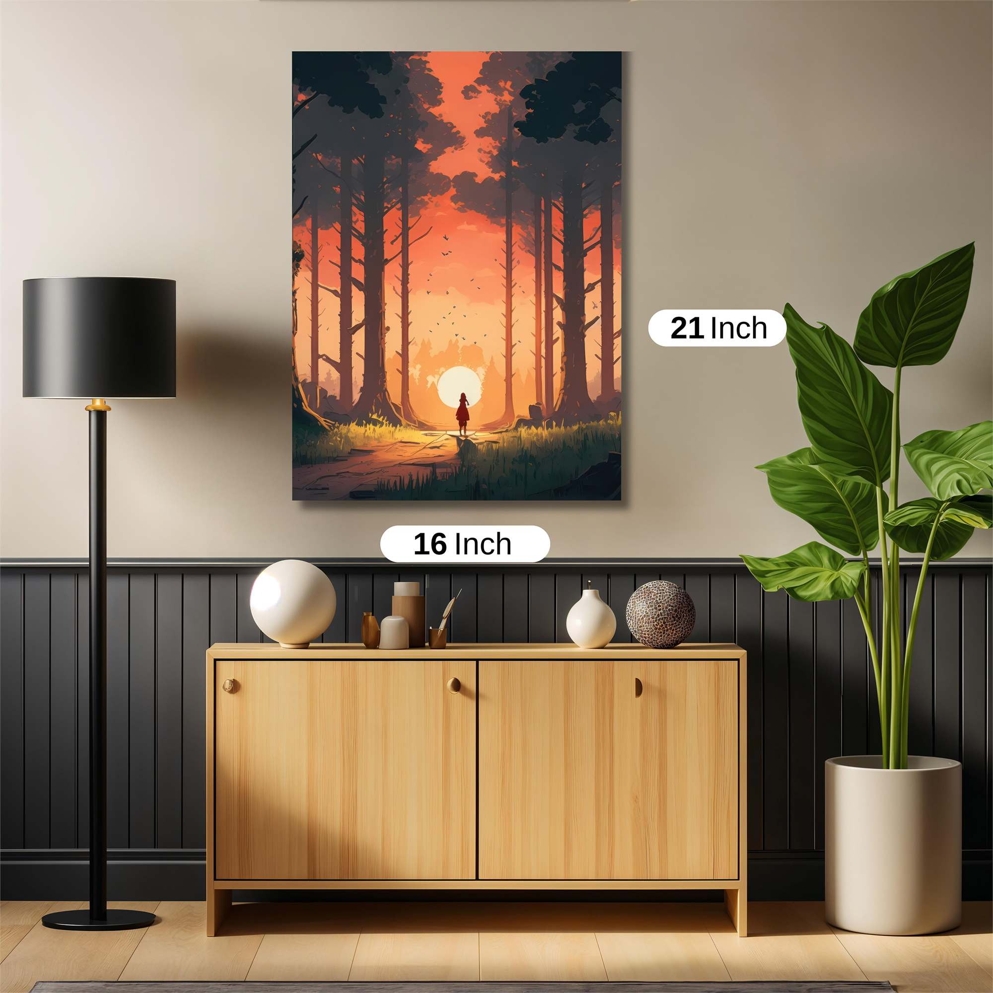 Sunset Serenity Safe Wall Magnetic / M