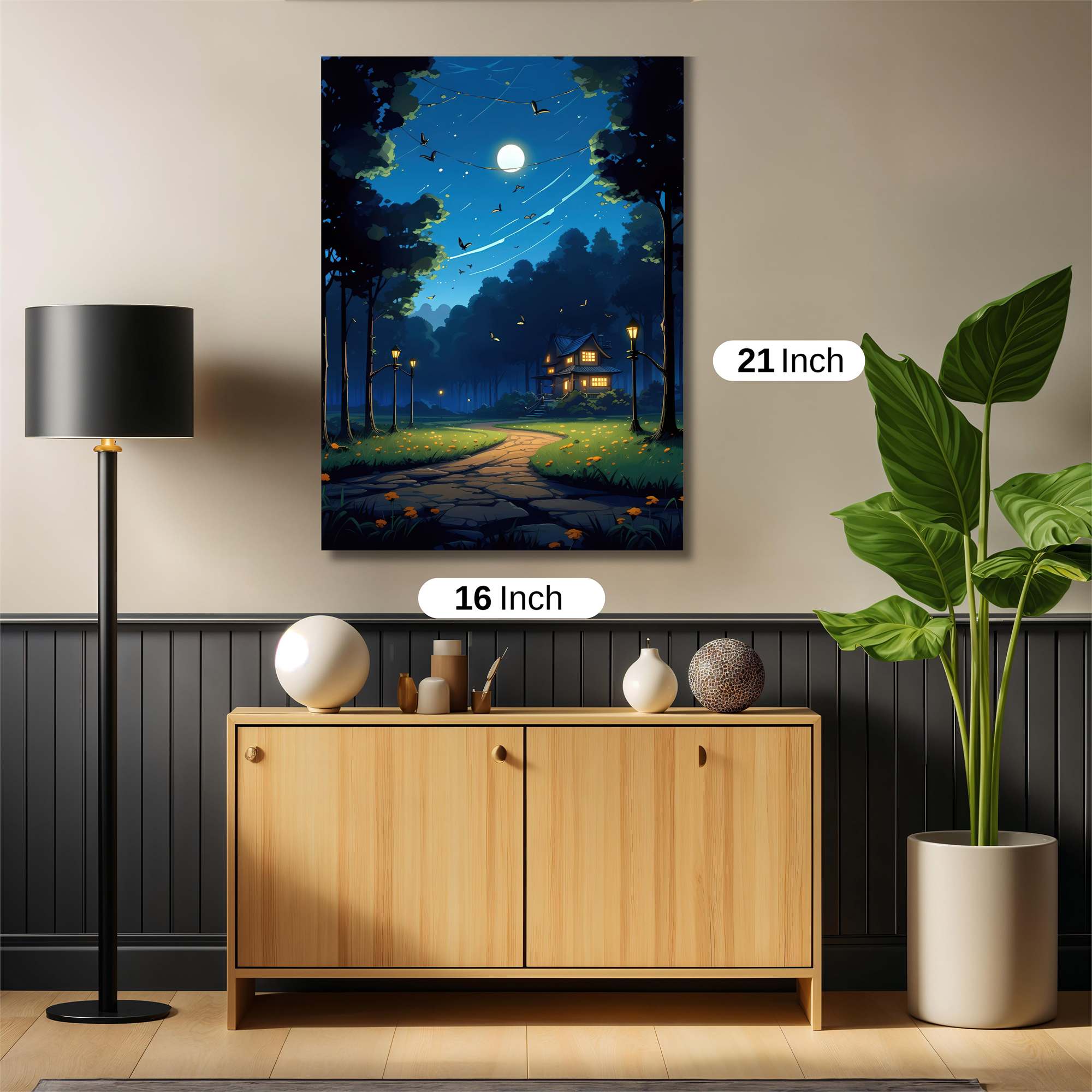 Moonlit Serenity Safe Wall Magnetic / M