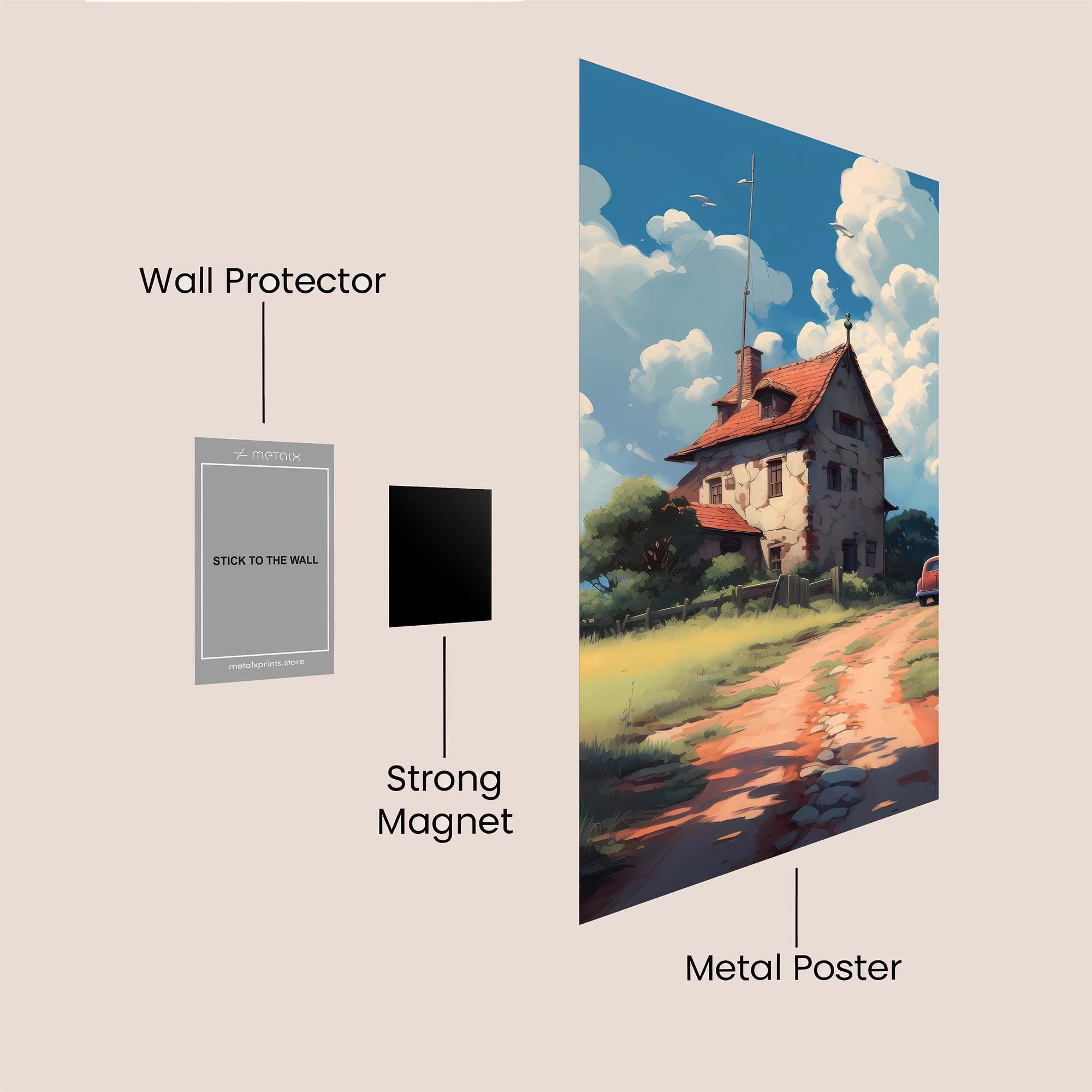 Rustic Serenity Safe Wall Magnetic / M