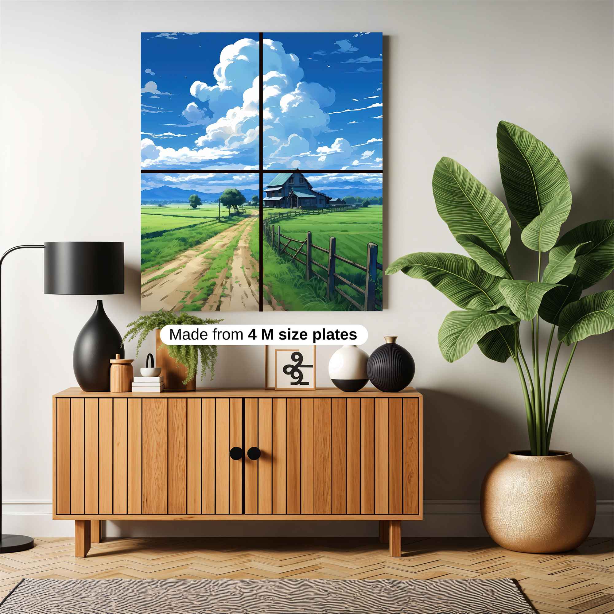 Countryside Serenity Safe Wall Magnetic / M