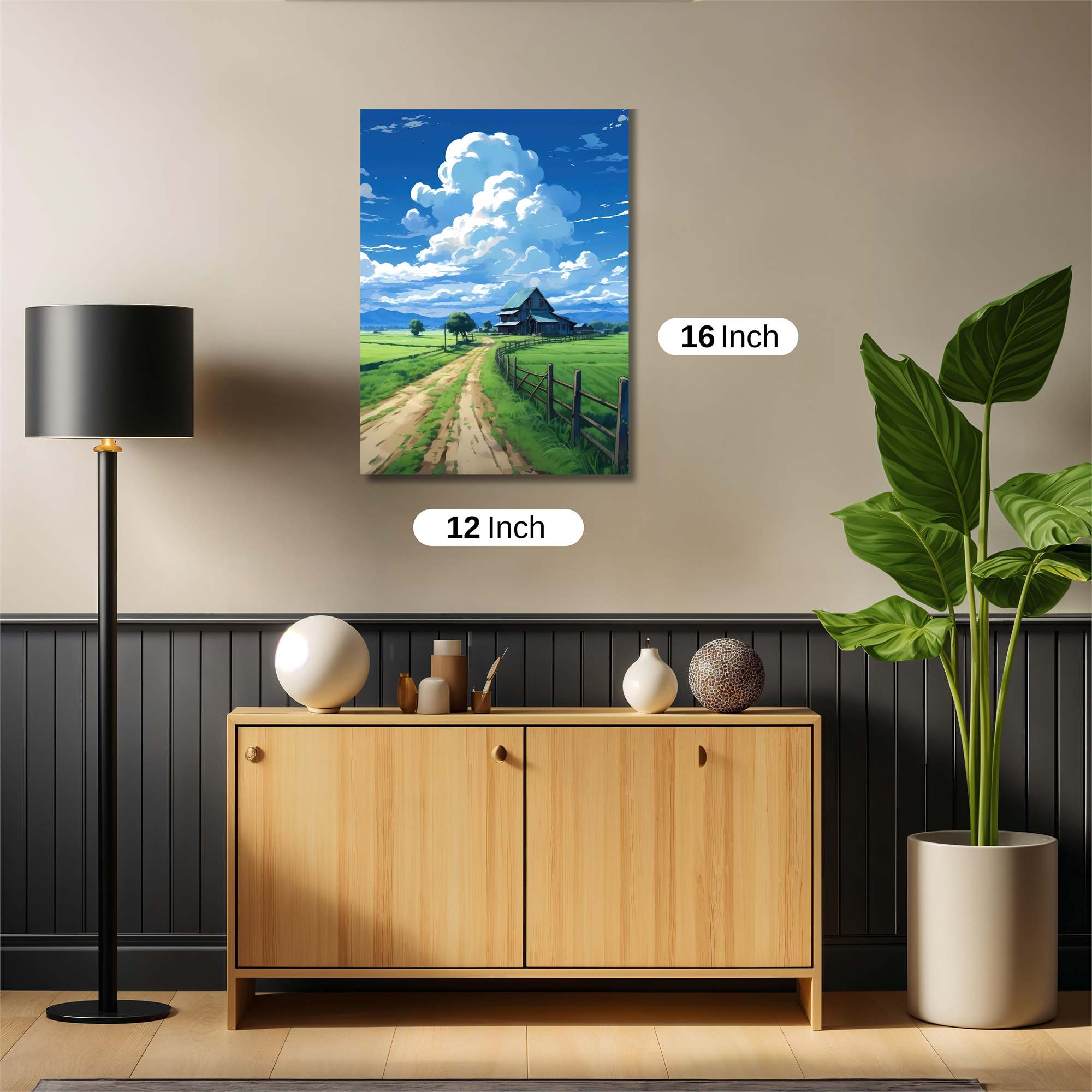 Countryside Serenity Safe Wall Magnetic / M
