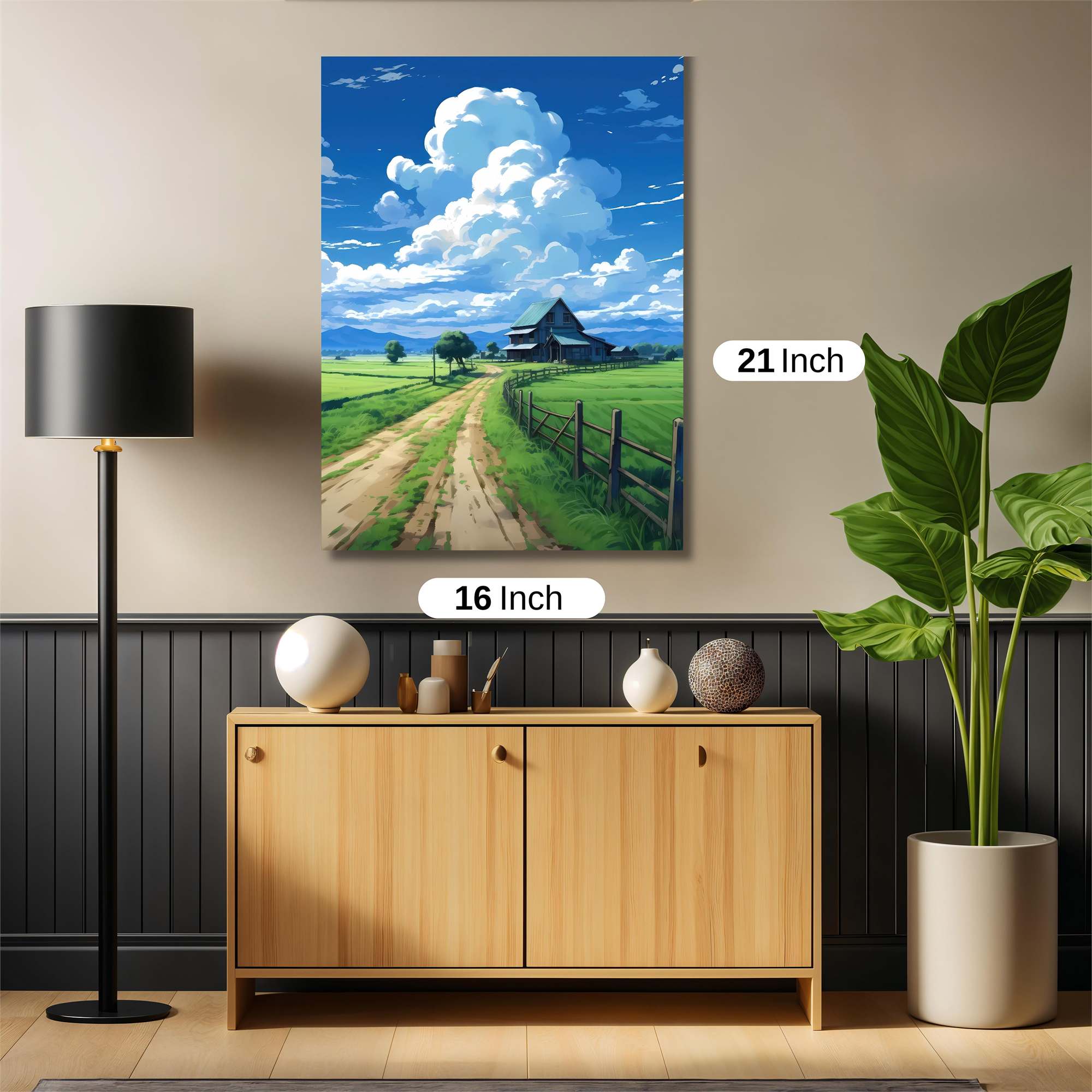 Countryside Serenity Safe Wall Magnetic / M
