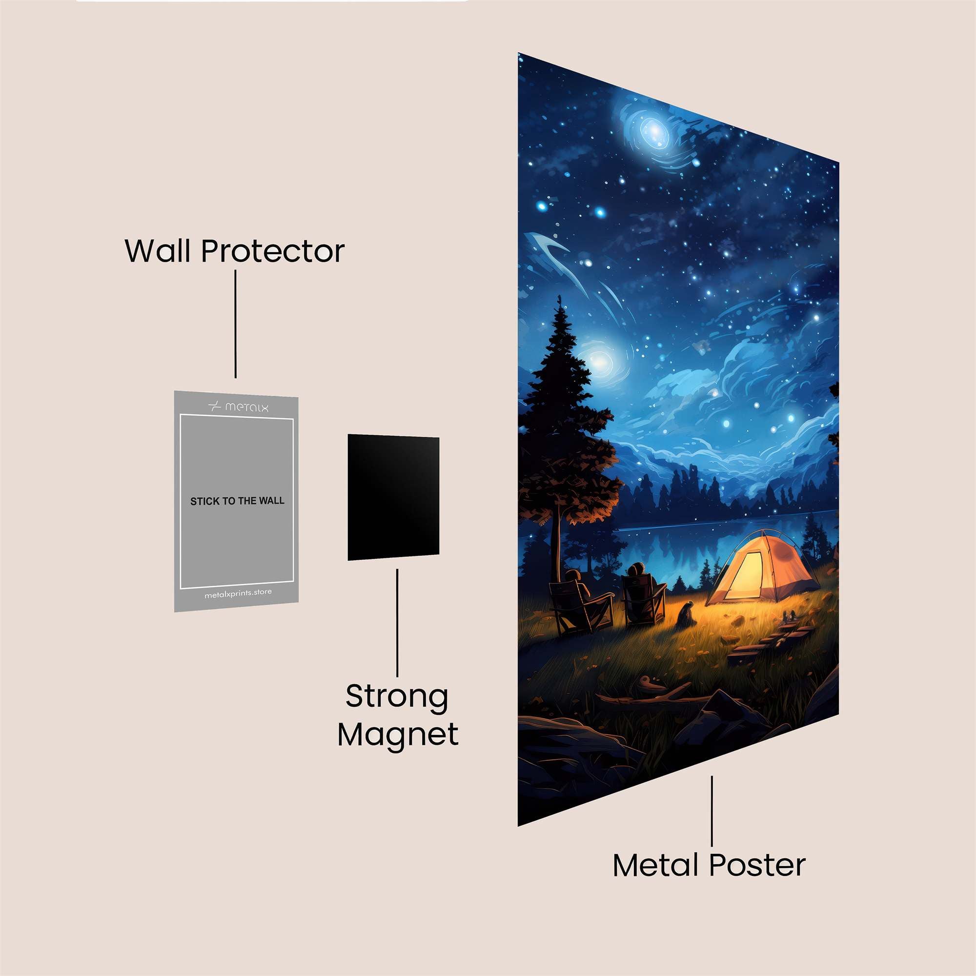 Starlit Serenity Safe Wall Magnetic / M