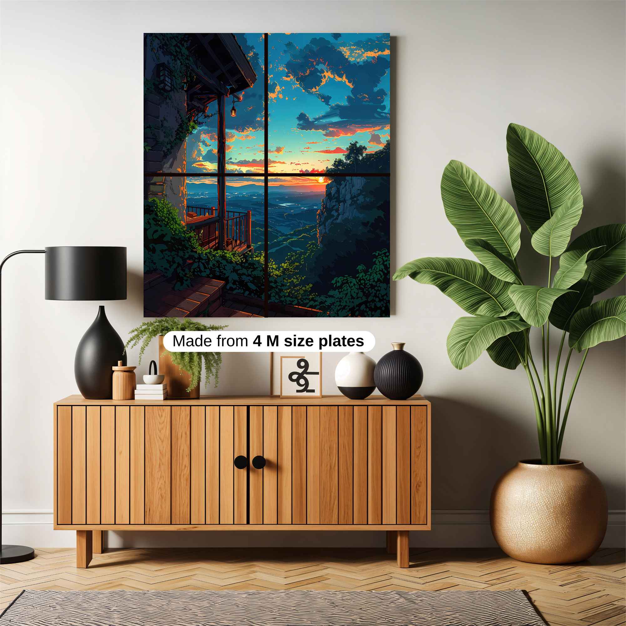 Sunset Serenity Safe Wall Magnetic / M