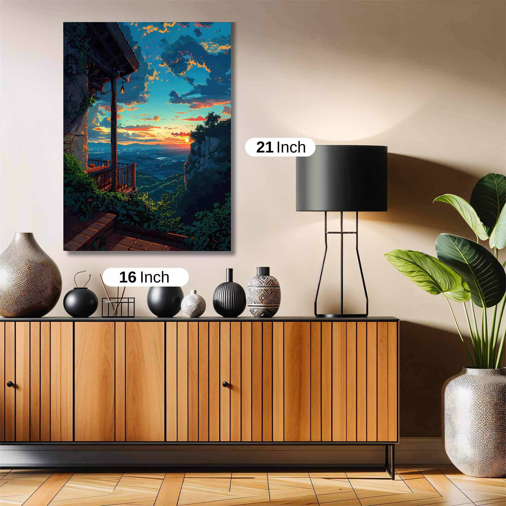 Sunset Serenity Safe Wall Magnetic / M