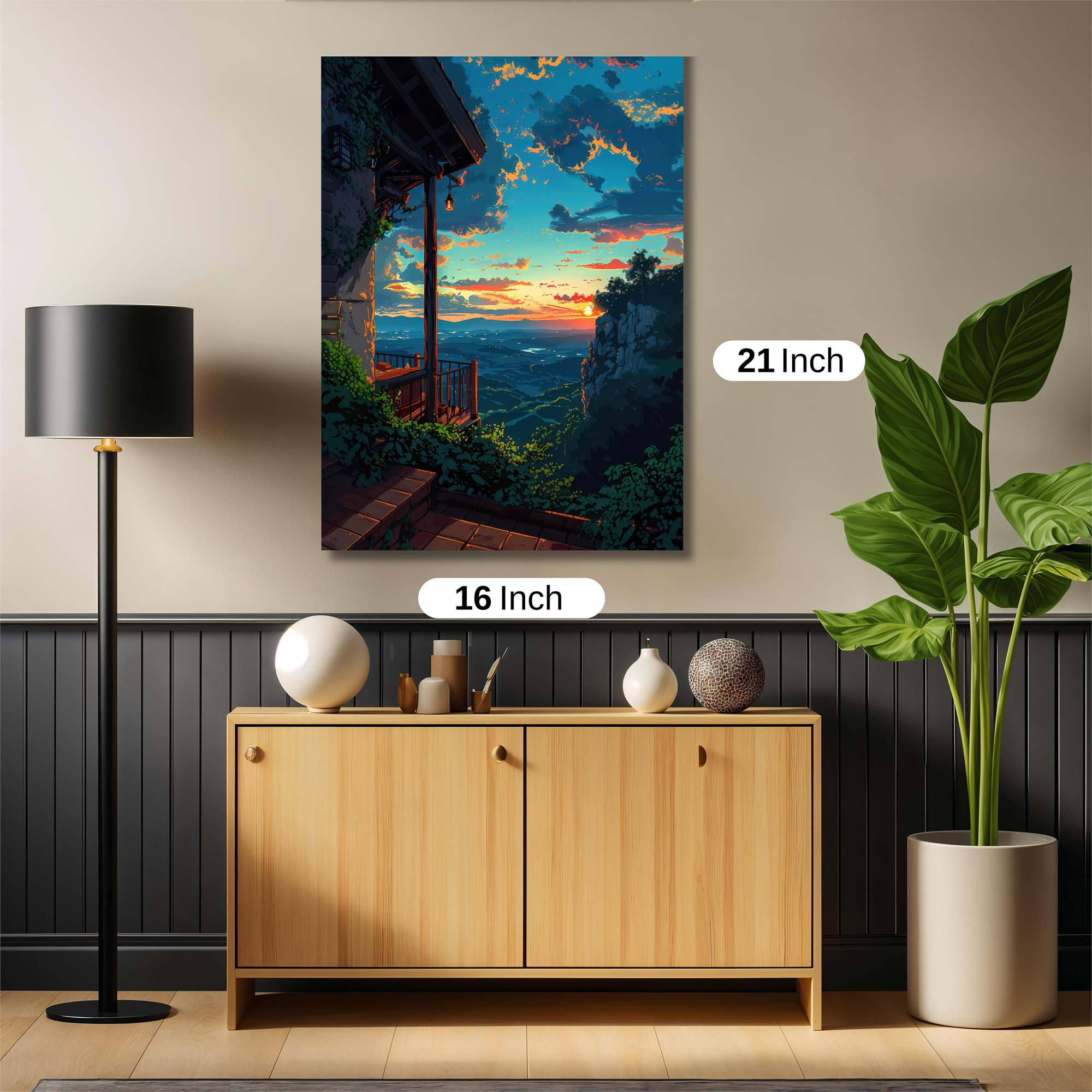 Sunset Serenity Safe Wall Magnetic / M