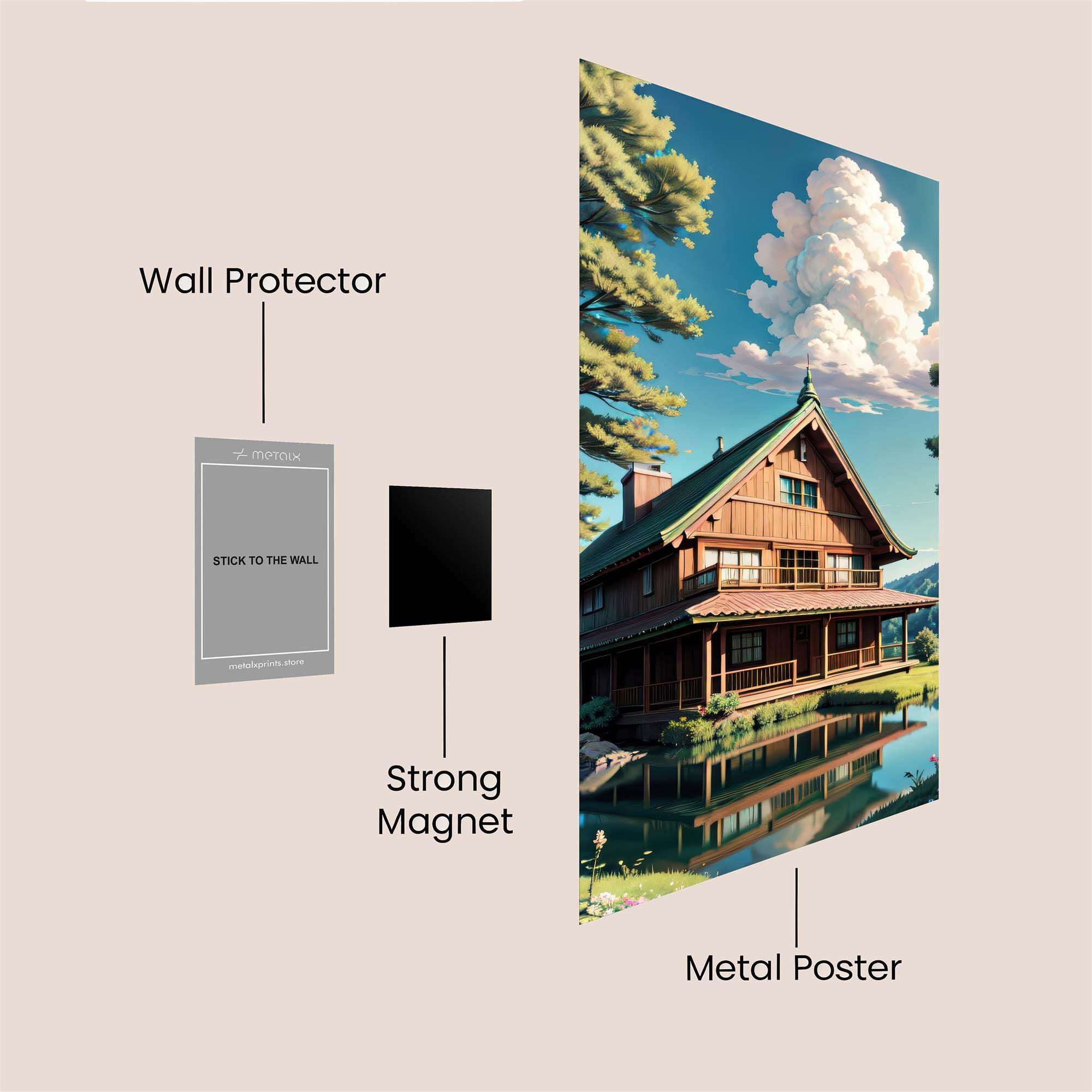 Cabin Serenity Safe Wall Magnetic / M