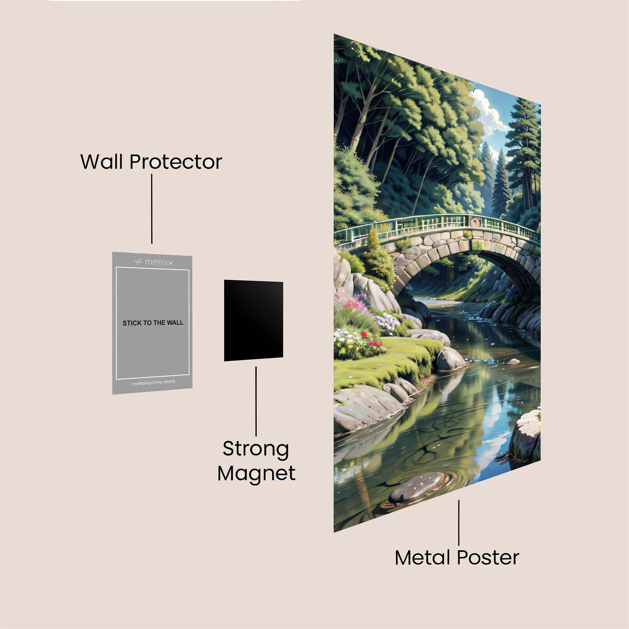 Serenity Bridge Safe Wall Magnetic / M