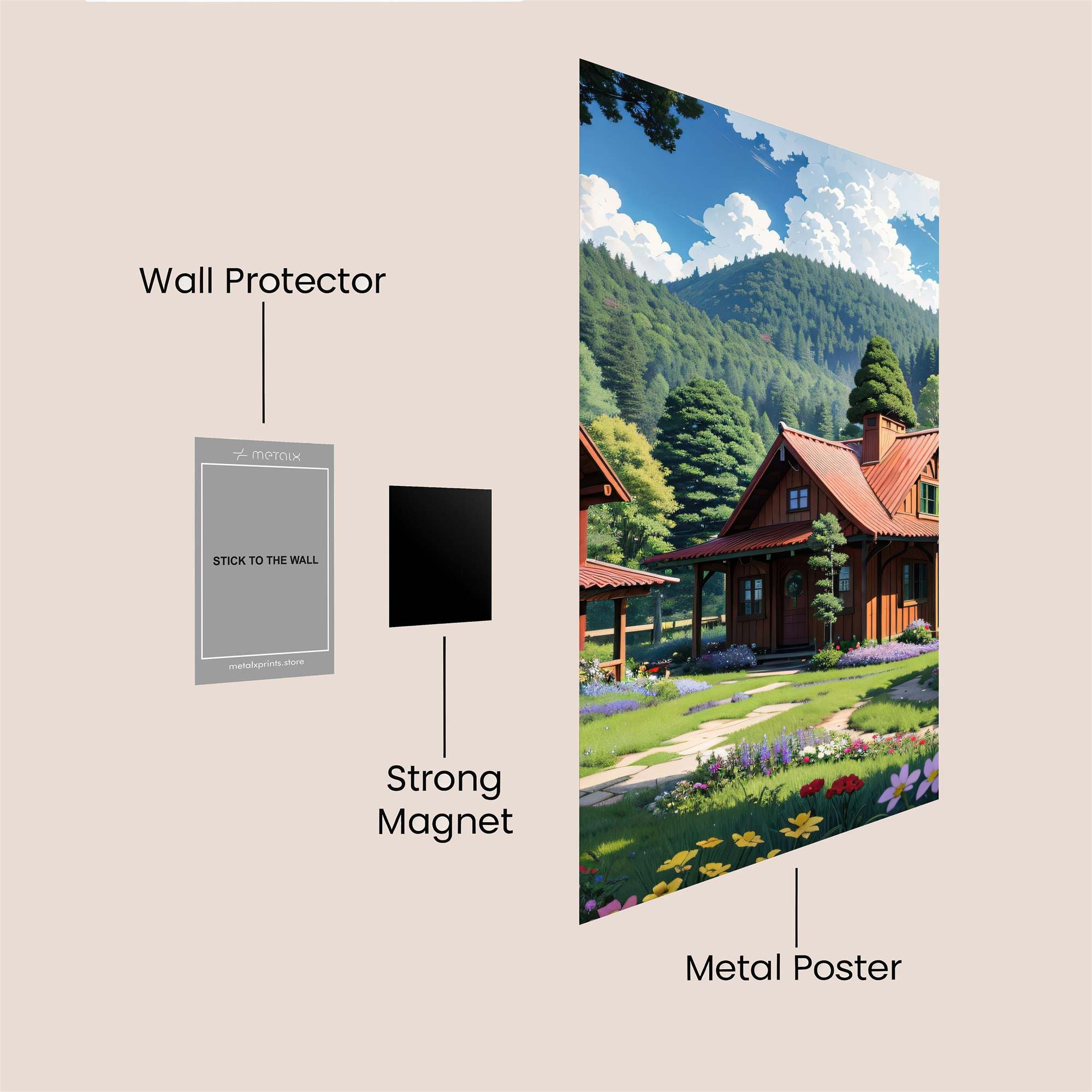 Mountain Serenity Safe Wall Magnetic / M