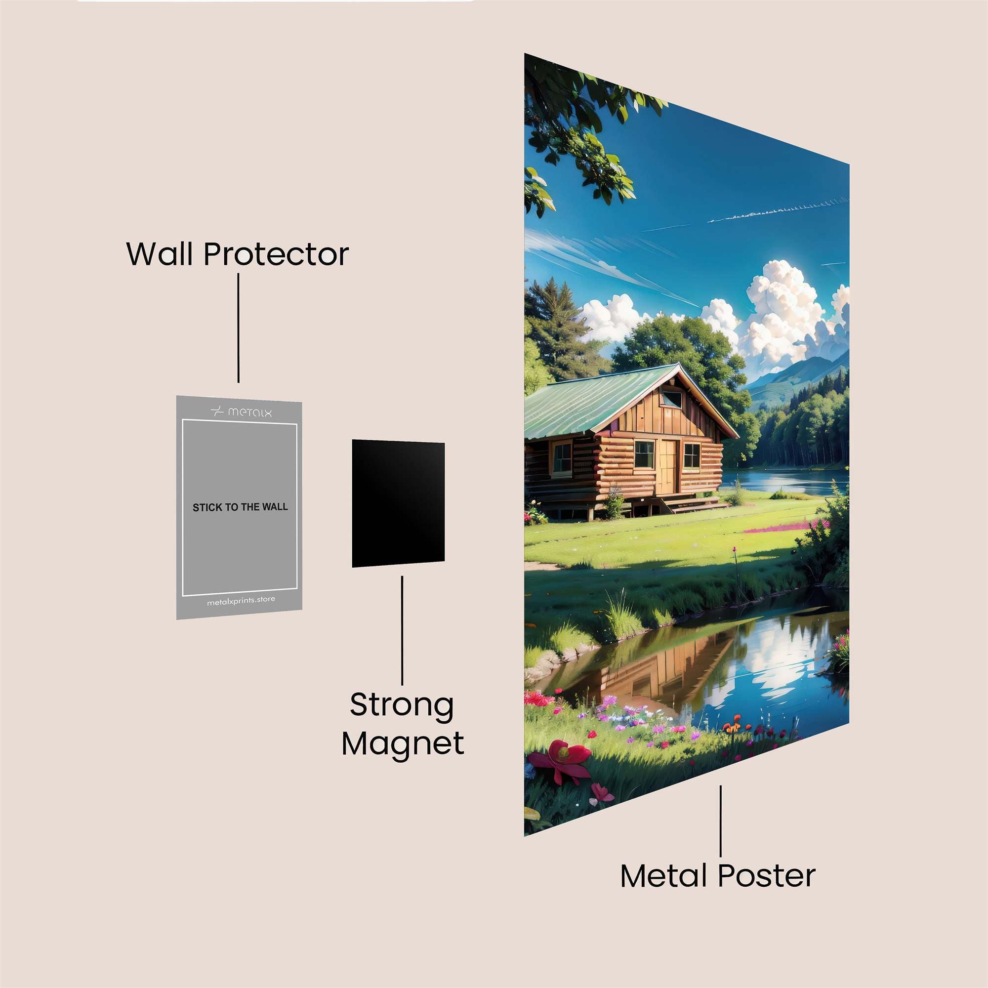 Cabin Serenity Safe Wall Magnetic / M