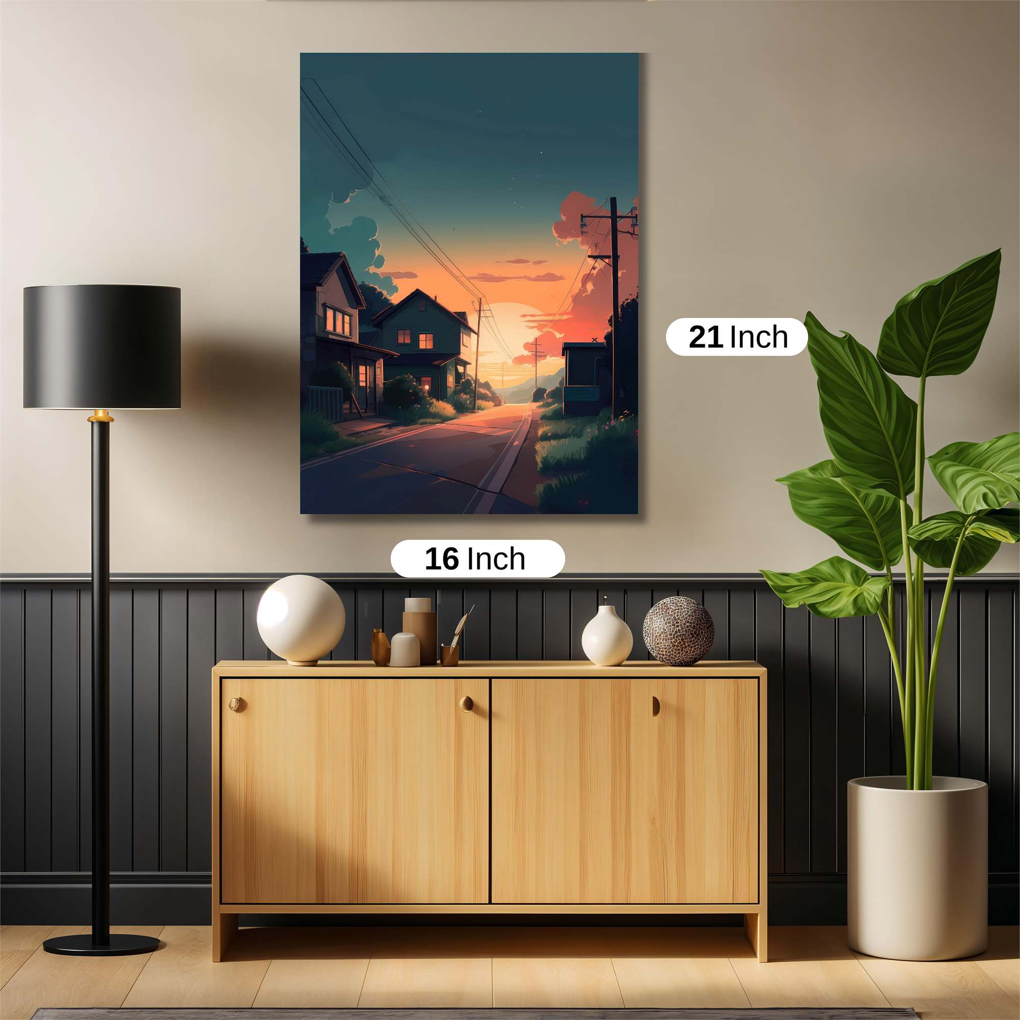 Sunset Serenity Safe Wall Magnetic / M