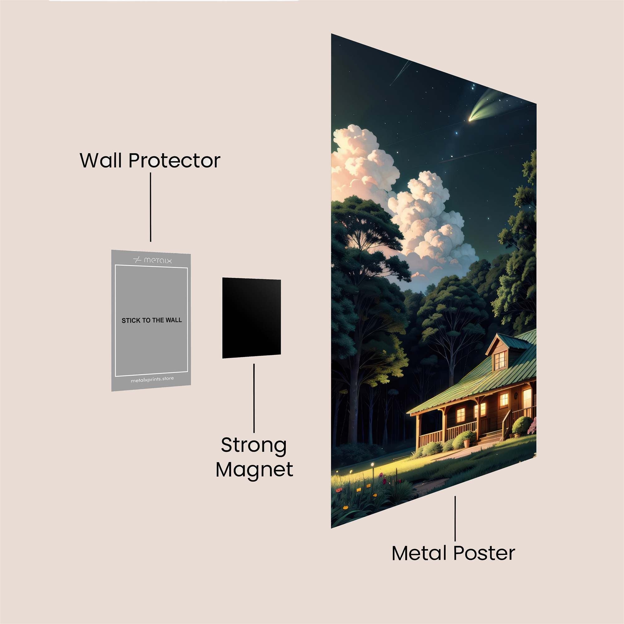 Cabin Serenity Safe Wall Magnetic / M