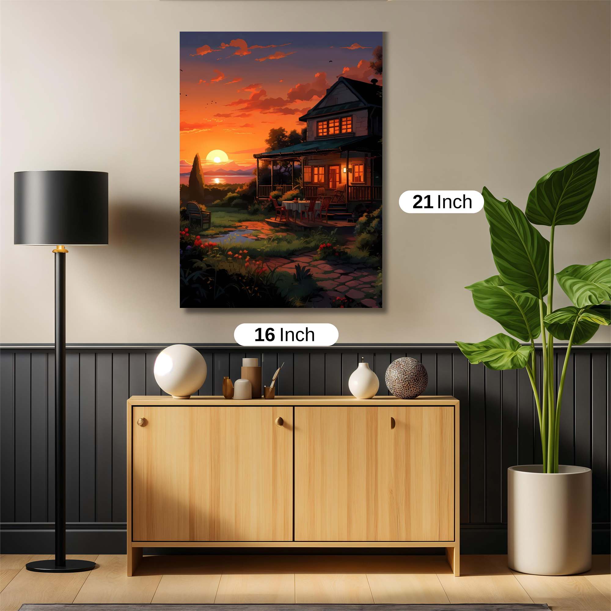 Sunset Serenity Safe Wall Magnetic / M