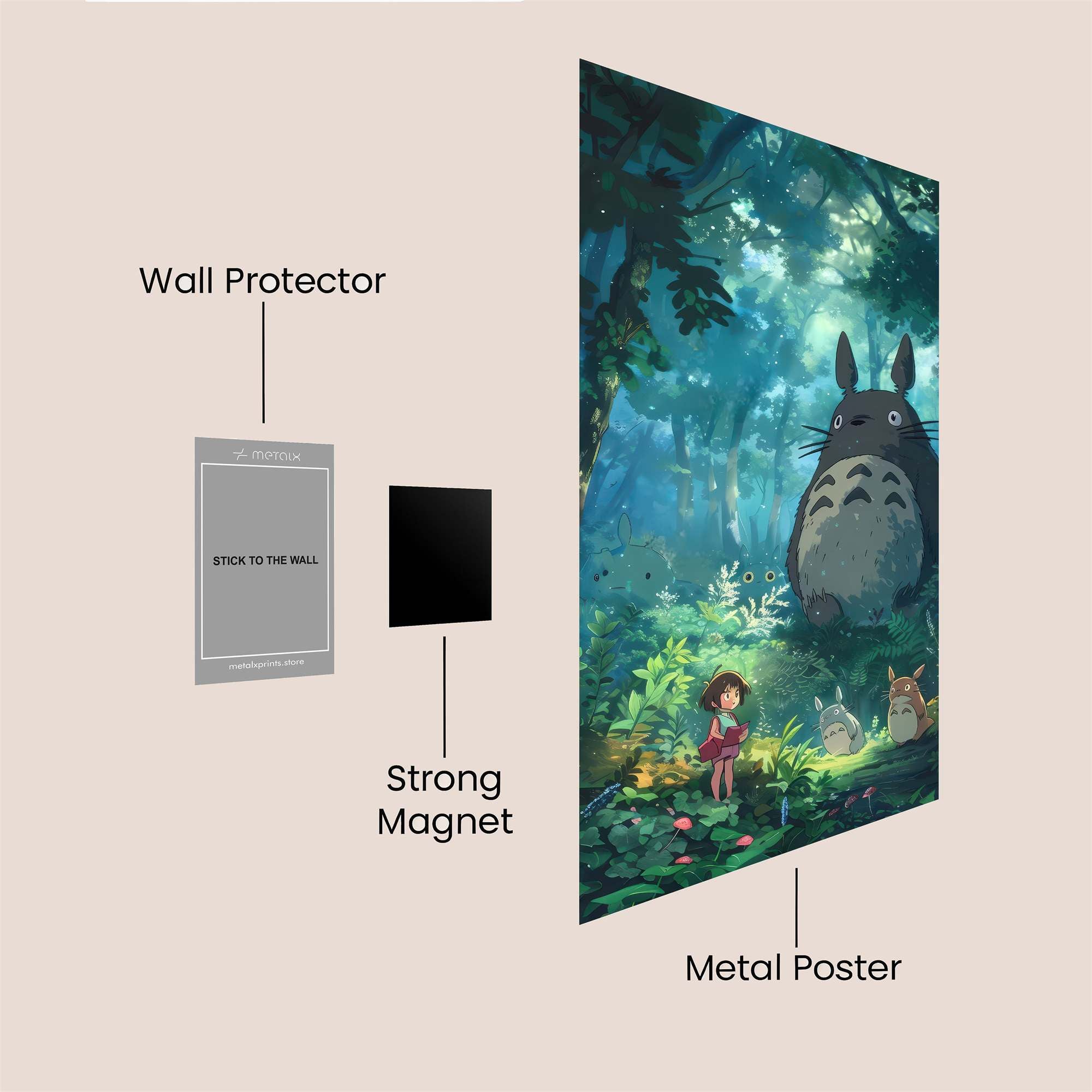 Totoro Tranquil Safe Wall Magnetic / M