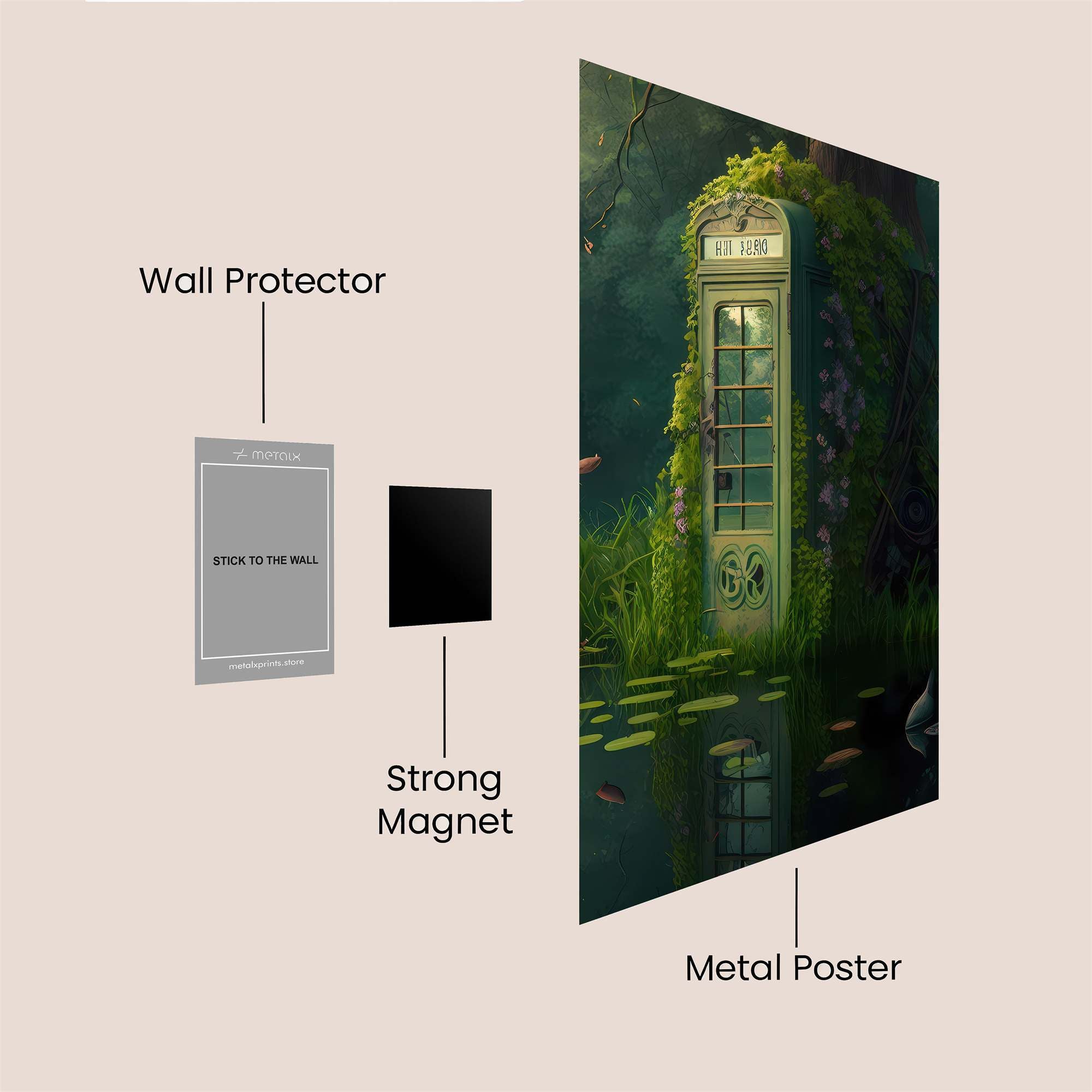 Phonebox Serenity Safe Wall Magnetic / M