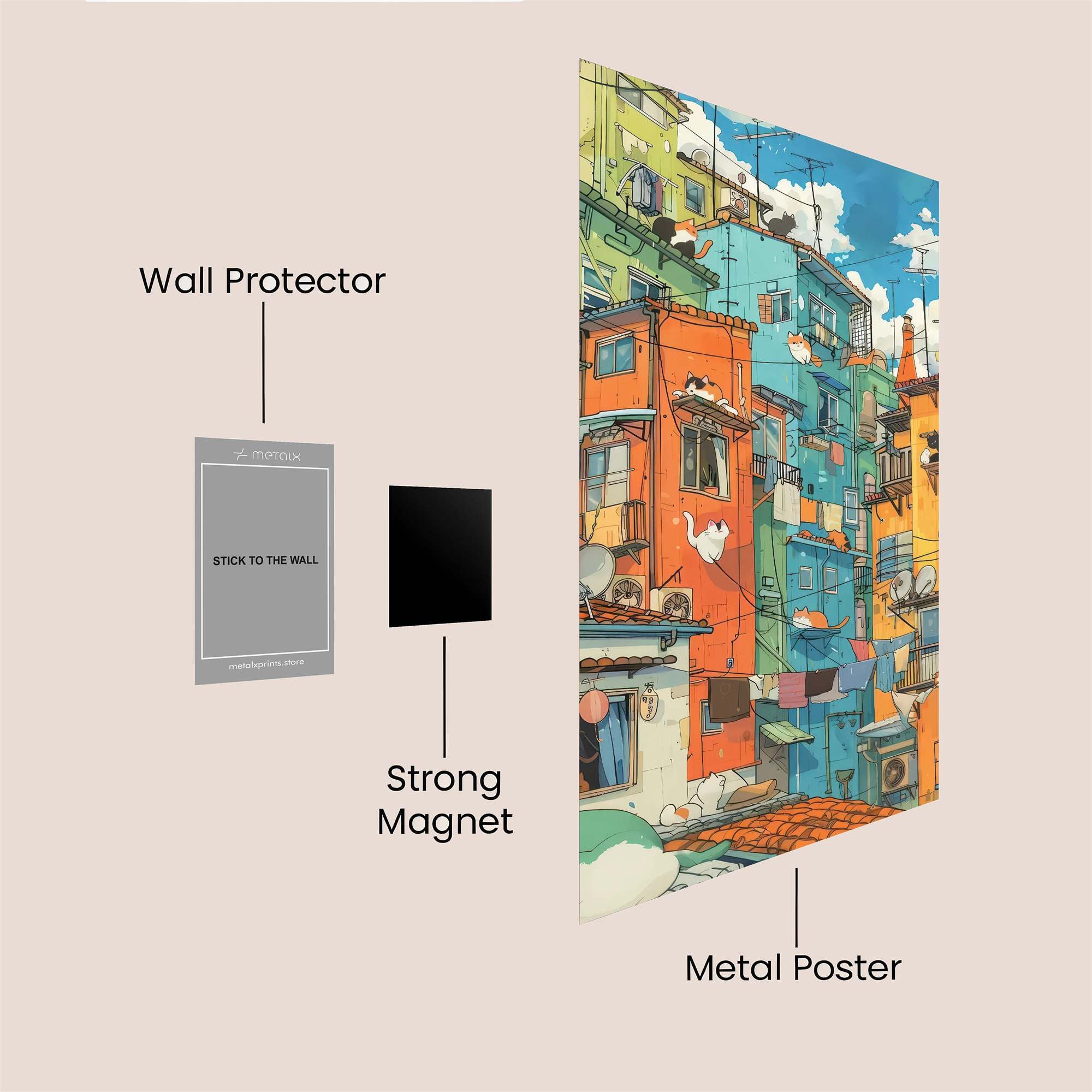 Cat Capers Safe Wall Magnetic / M