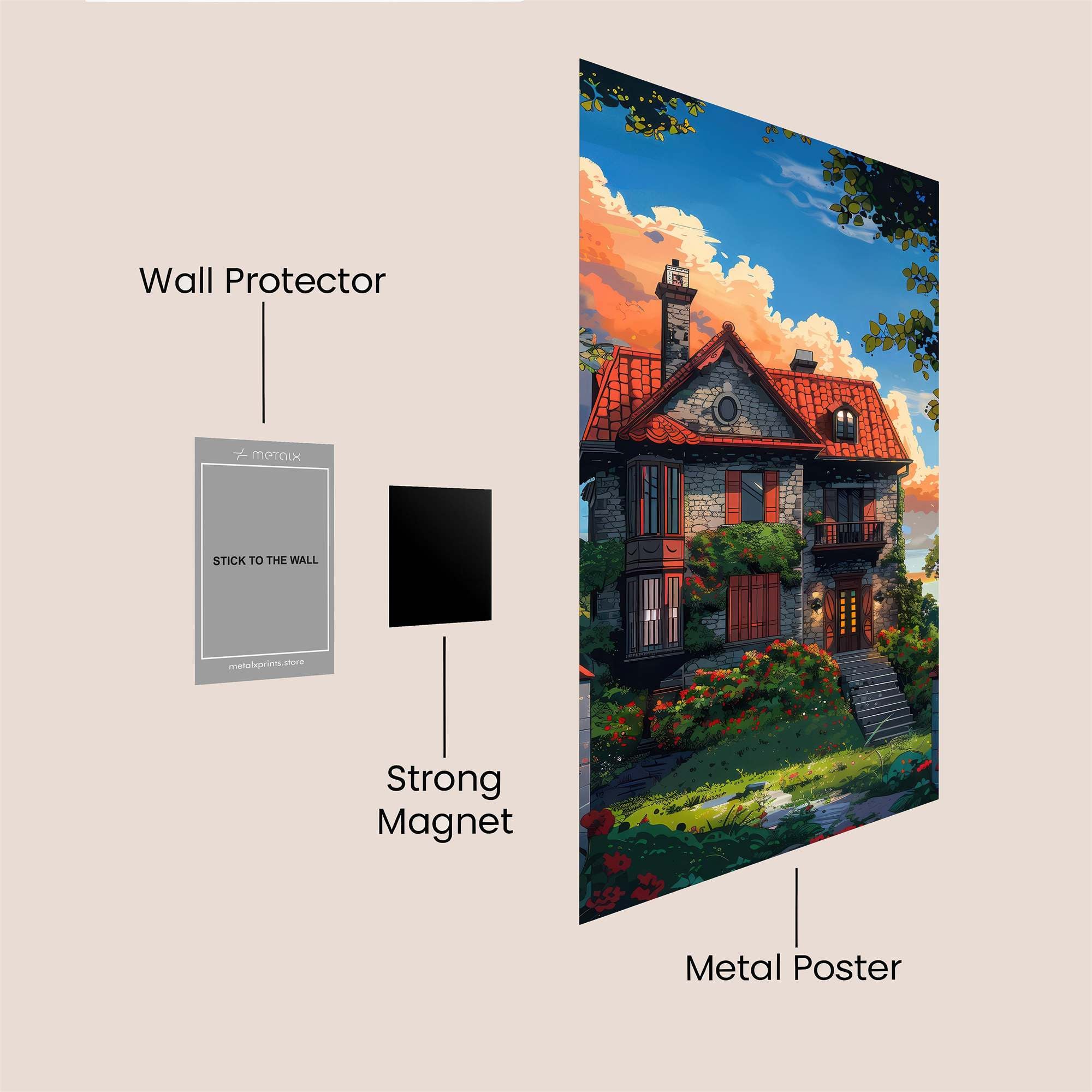 Cottage Bliss Safe Wall Magnetic / M