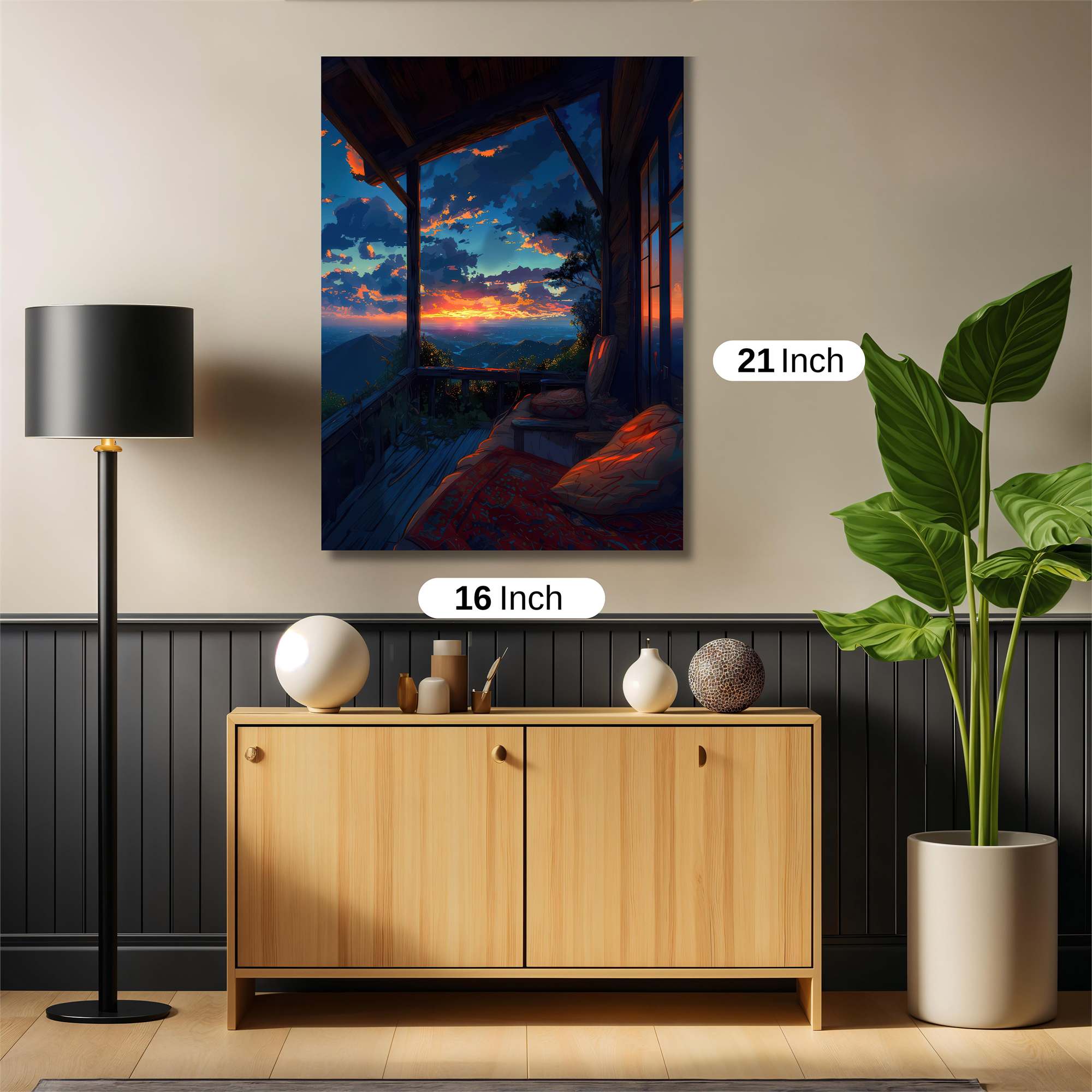 Sunset Serenity Safe Wall Magnetic / M