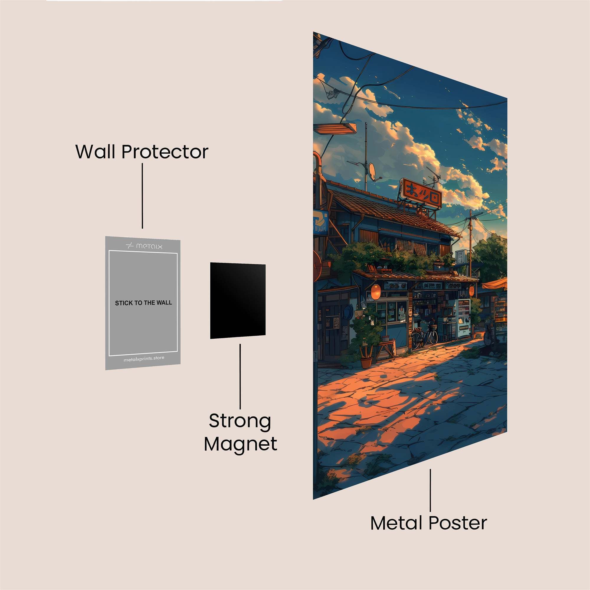 Sunset Serenity Safe Wall Magnetic / M