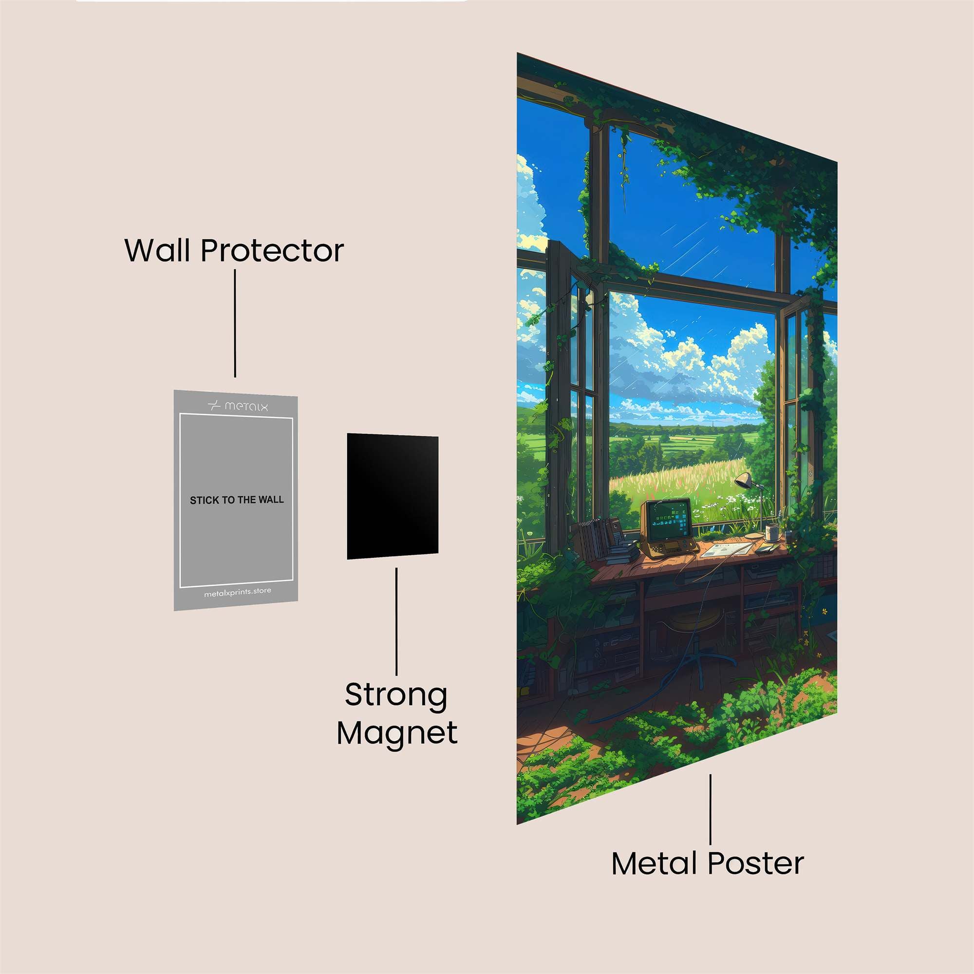 Nature's Serenity Safe Wall Magnetic / M