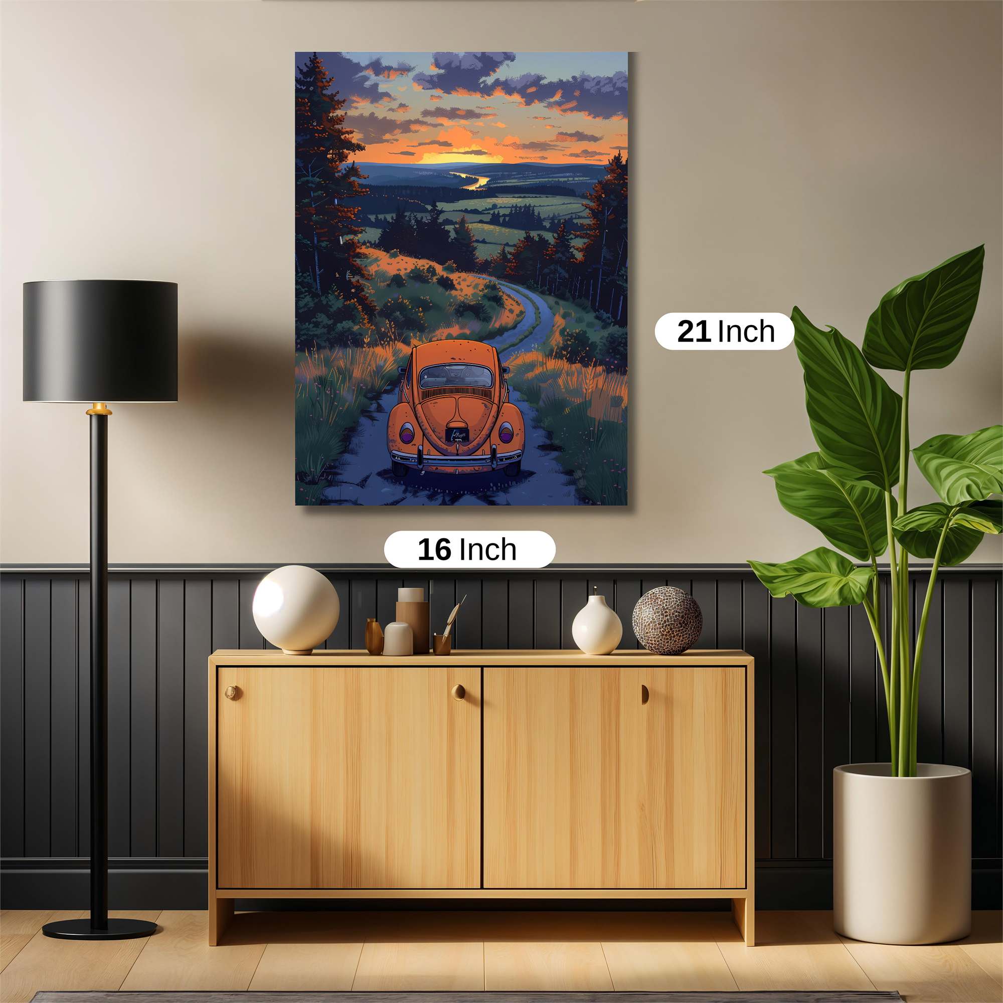 Sunset Serenity Safe Wall Magnetic / M