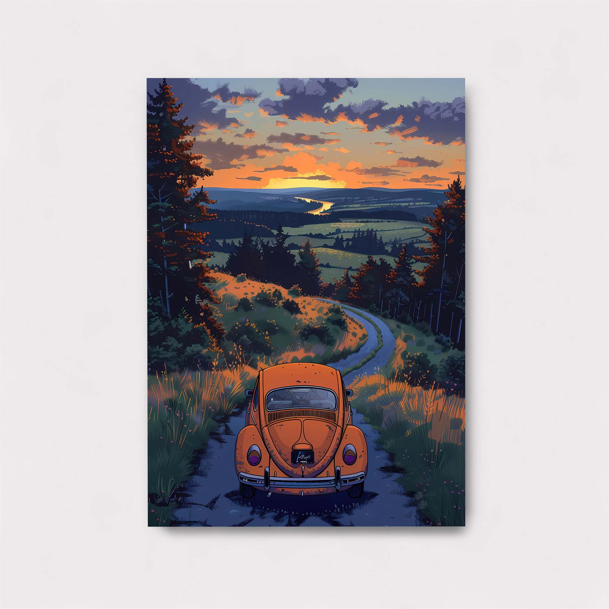 Sunset Serenity Safe Wall Magnetic / M