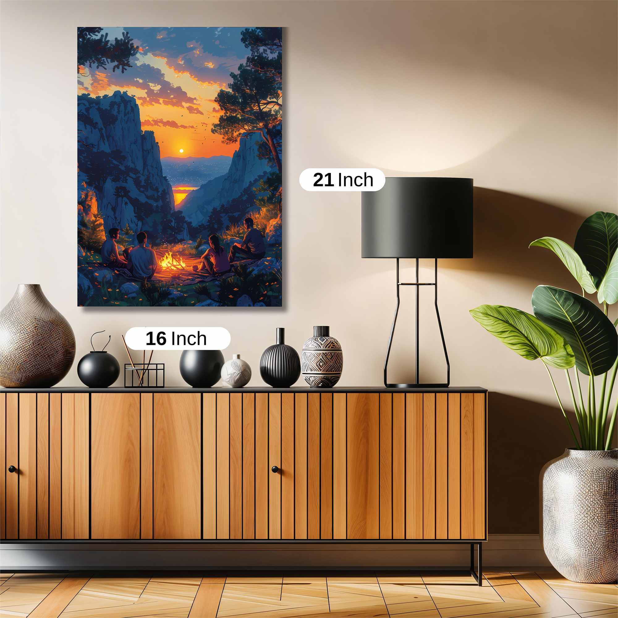Sunset Serenity Safe Wall Magnetic / M