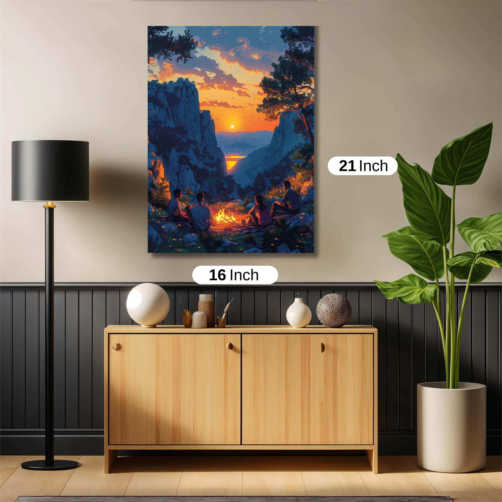 Sunset Serenity Safe Wall Magnetic / M