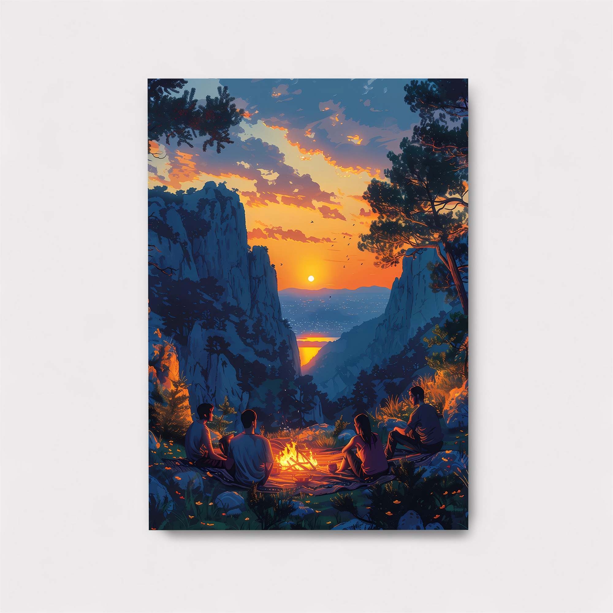 Sunset Serenity Safe Wall Magnetic / M