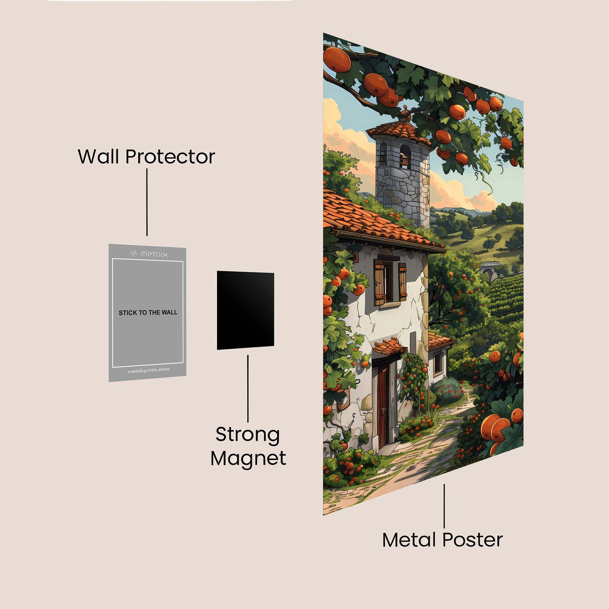 Tuscany Tranquil Safe Wall Magnetic / M