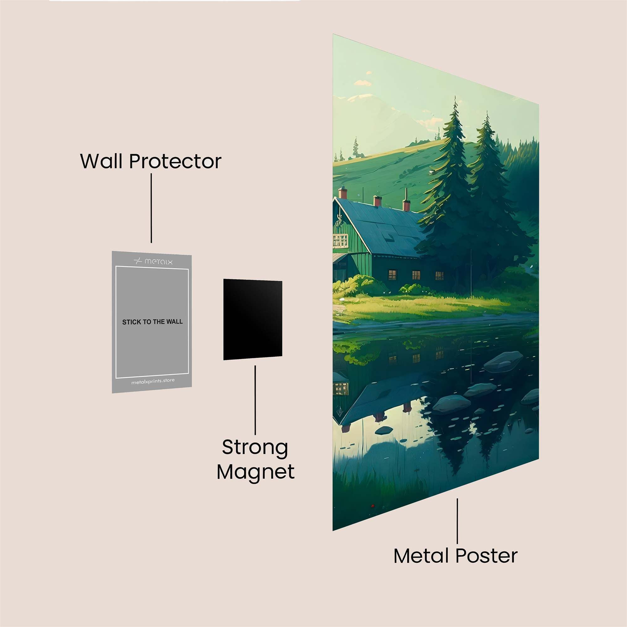 Cabin Serenity Safe Wall Magnetic / M
