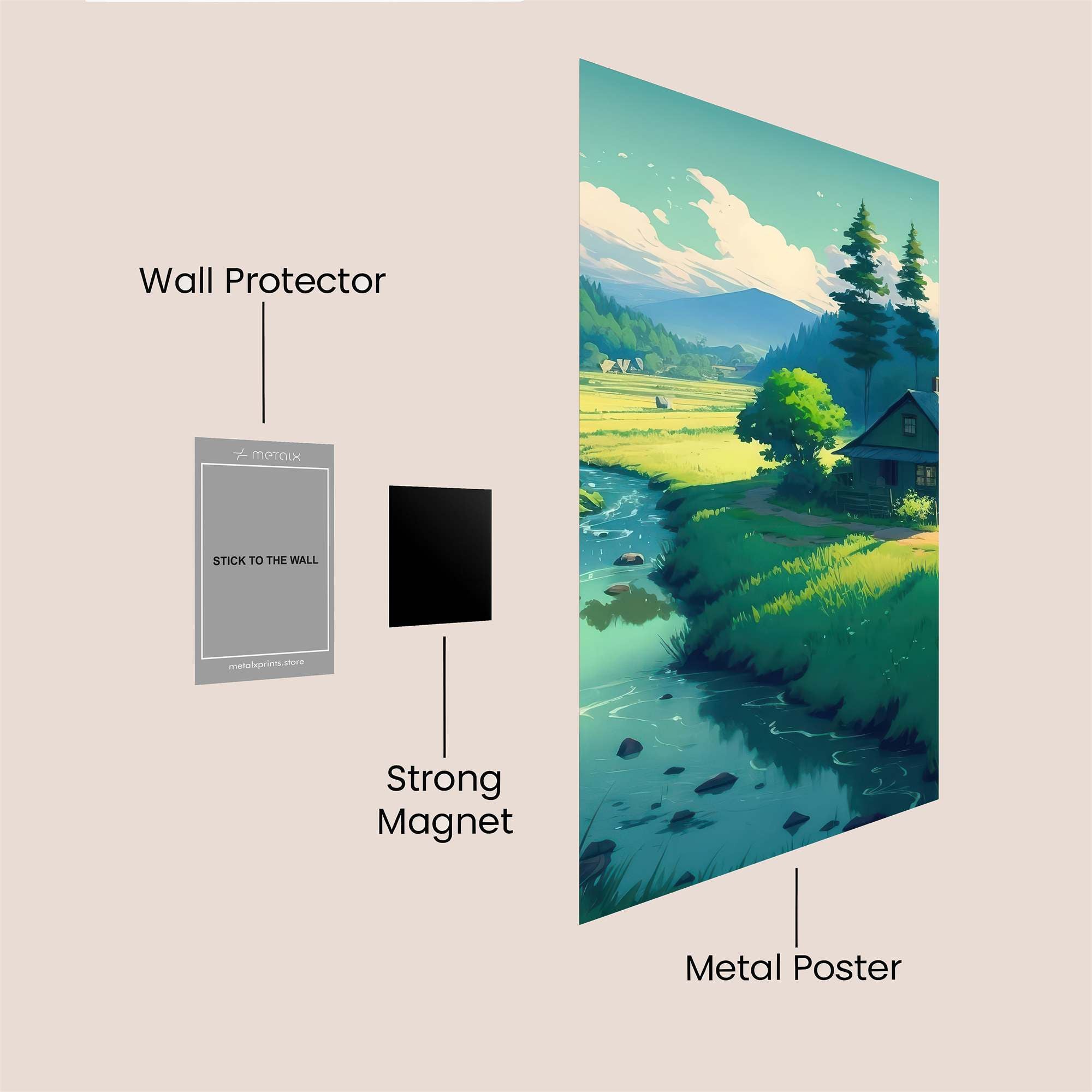 Cabin Serenity Safe Wall Magnetic / M