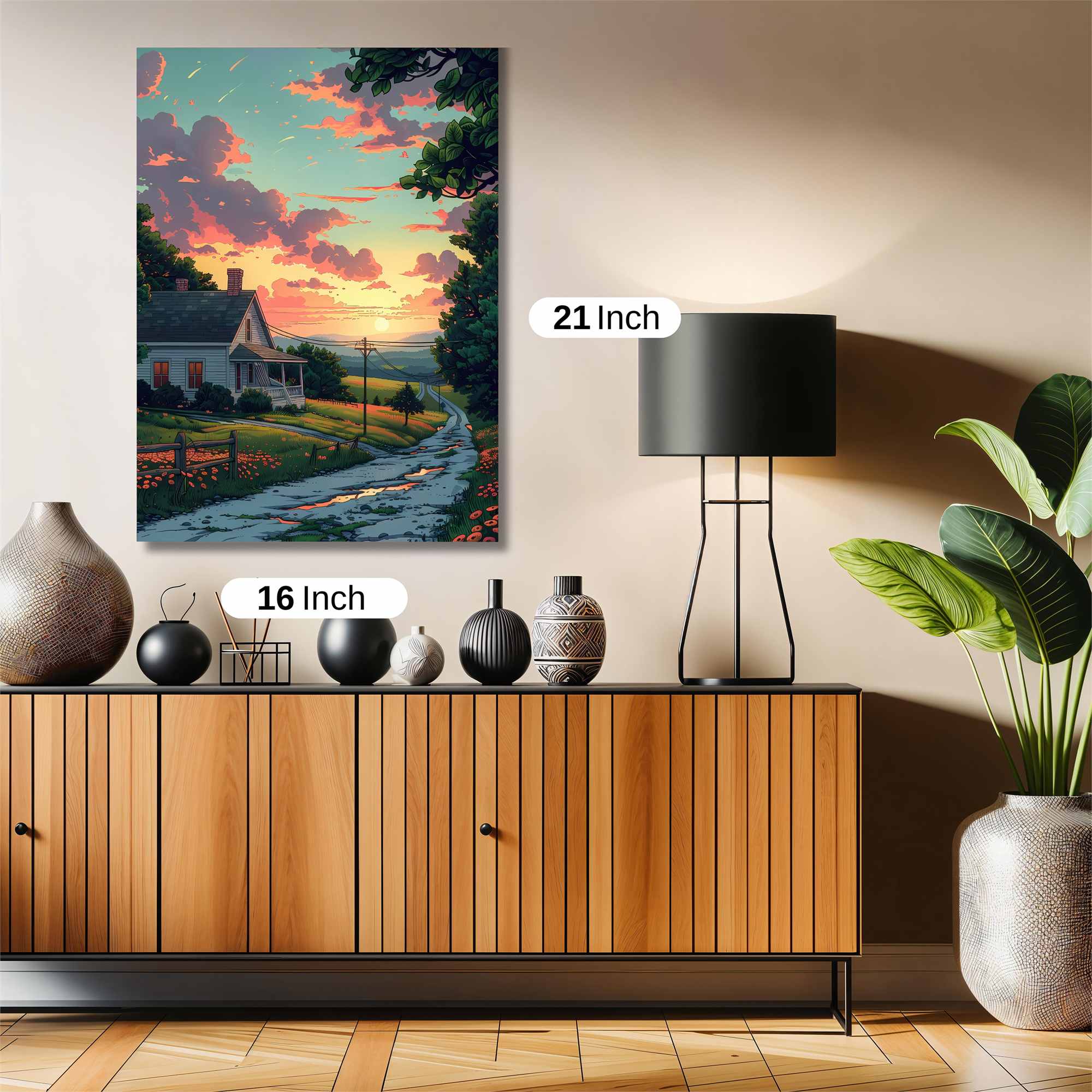 Sunset Serenity Safe Wall Magnetic / M