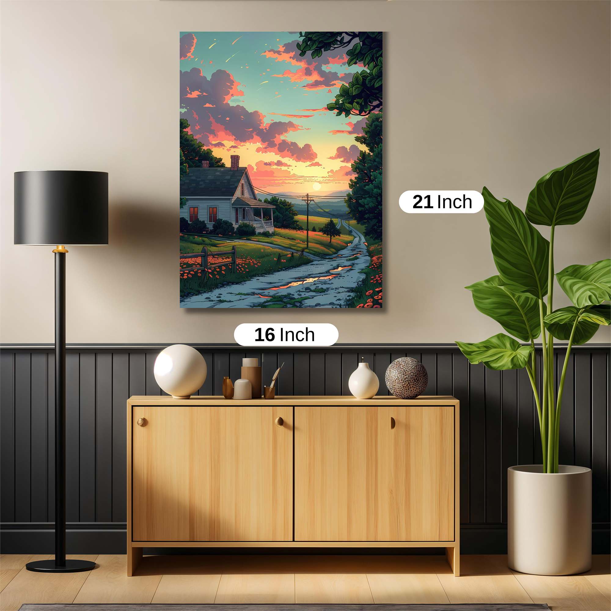 Sunset Serenity Safe Wall Magnetic / M