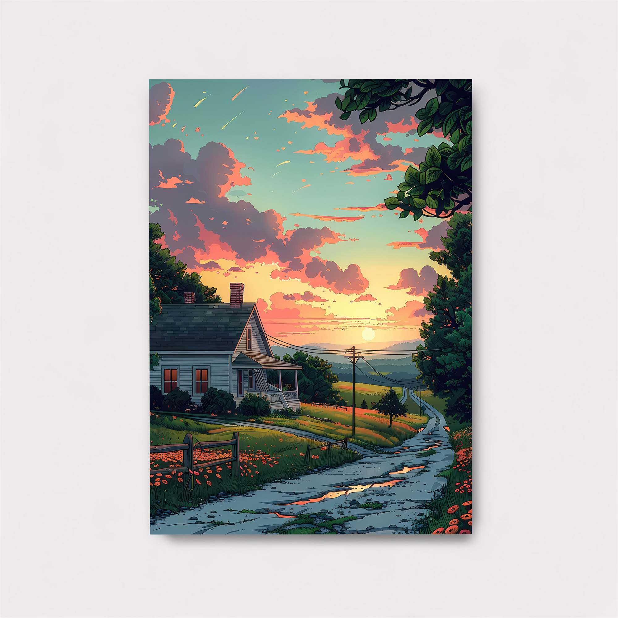 Sunset Serenity Safe Wall Magnetic / M