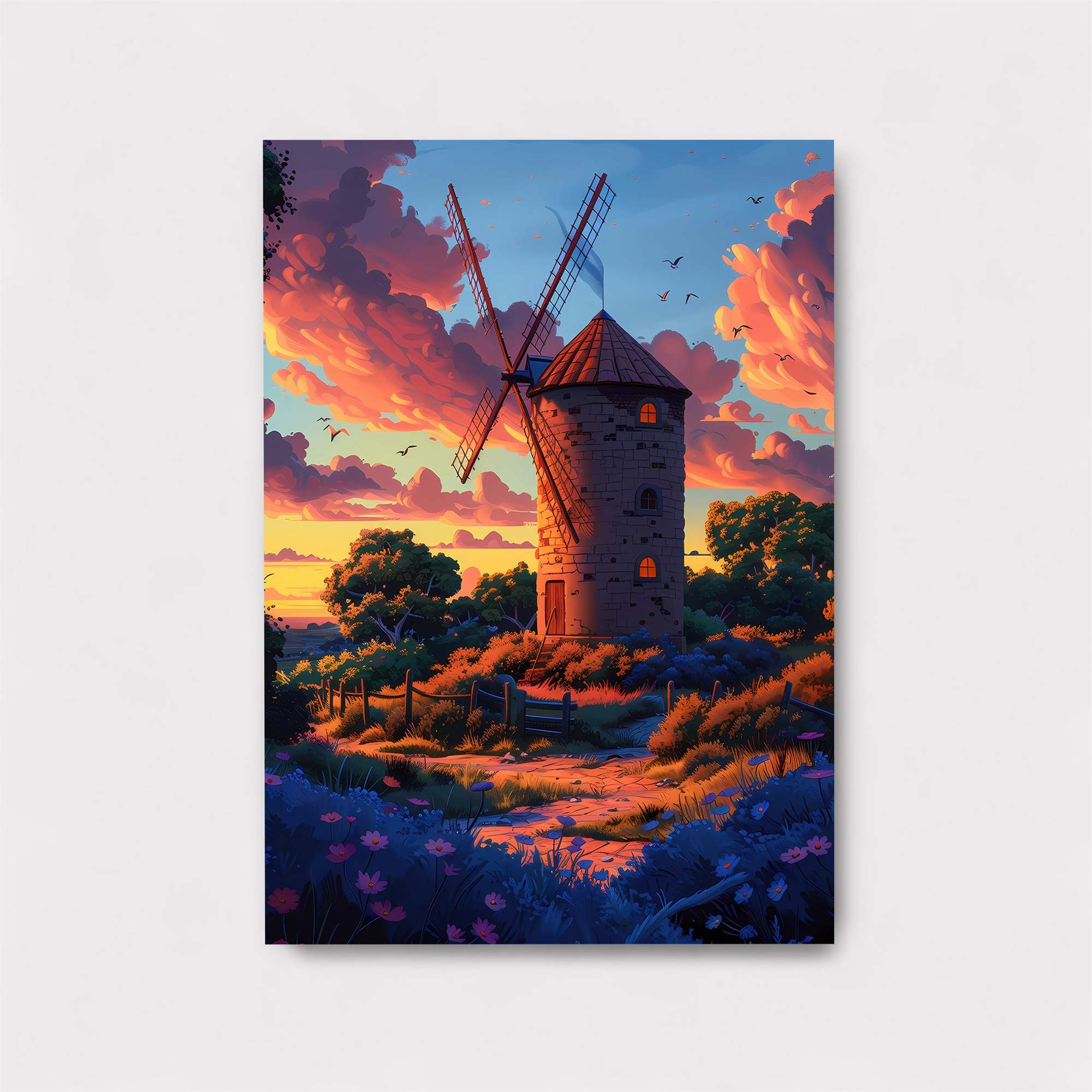 Sunset Serenity Safe Wall Magnetic / M