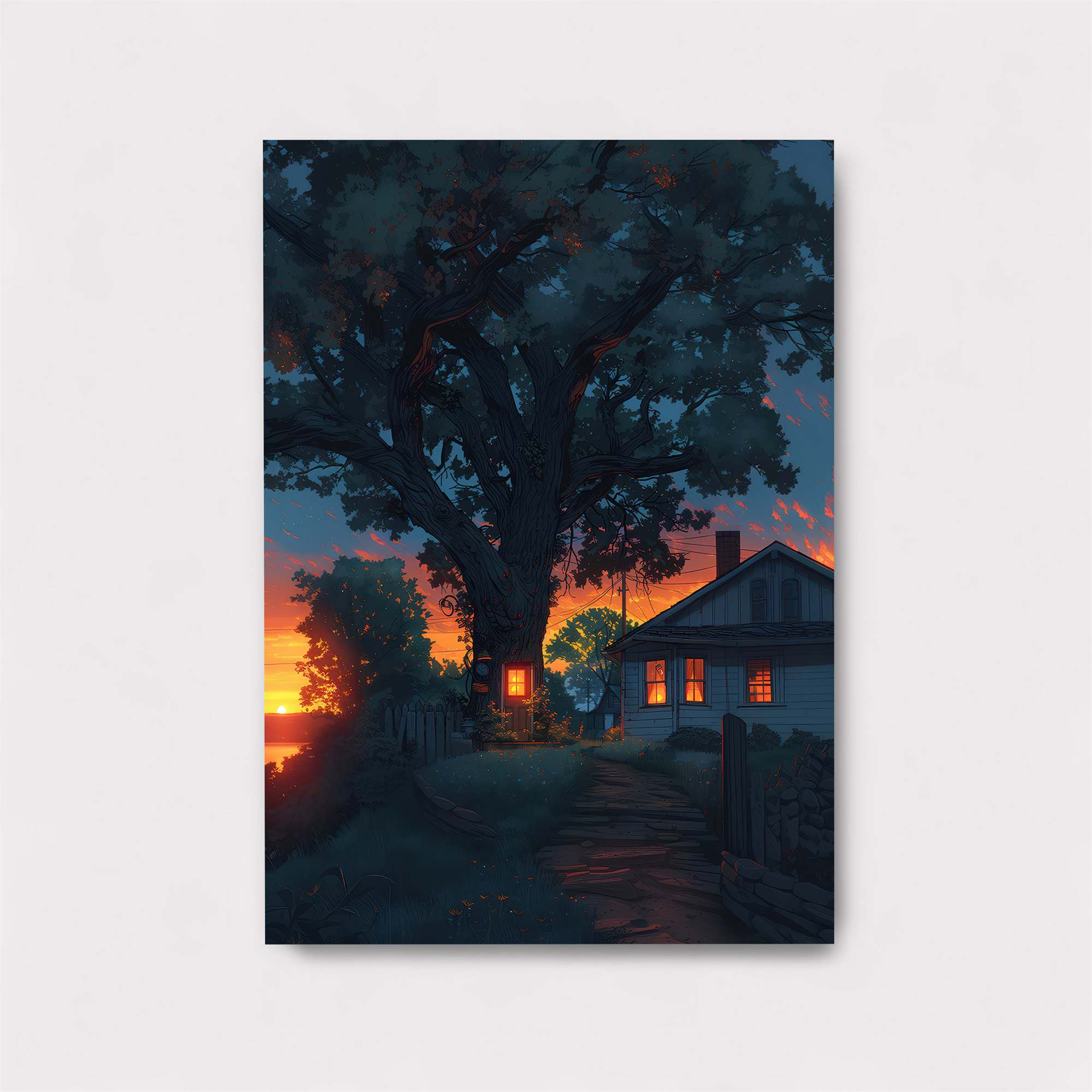 Sunset Serenity Safe Wall Magnetic / M