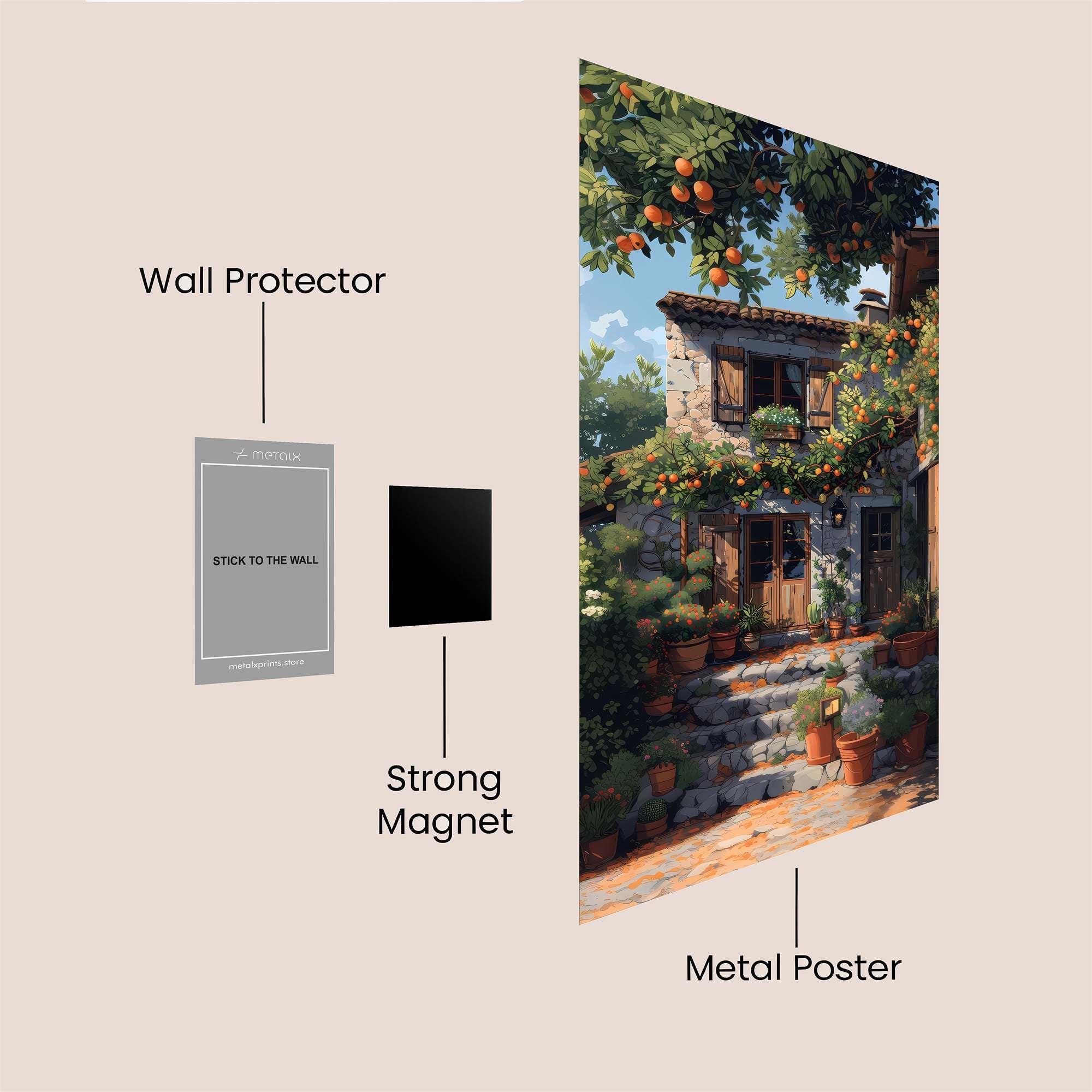 Orange Bliss Safe Wall Magnetic / M