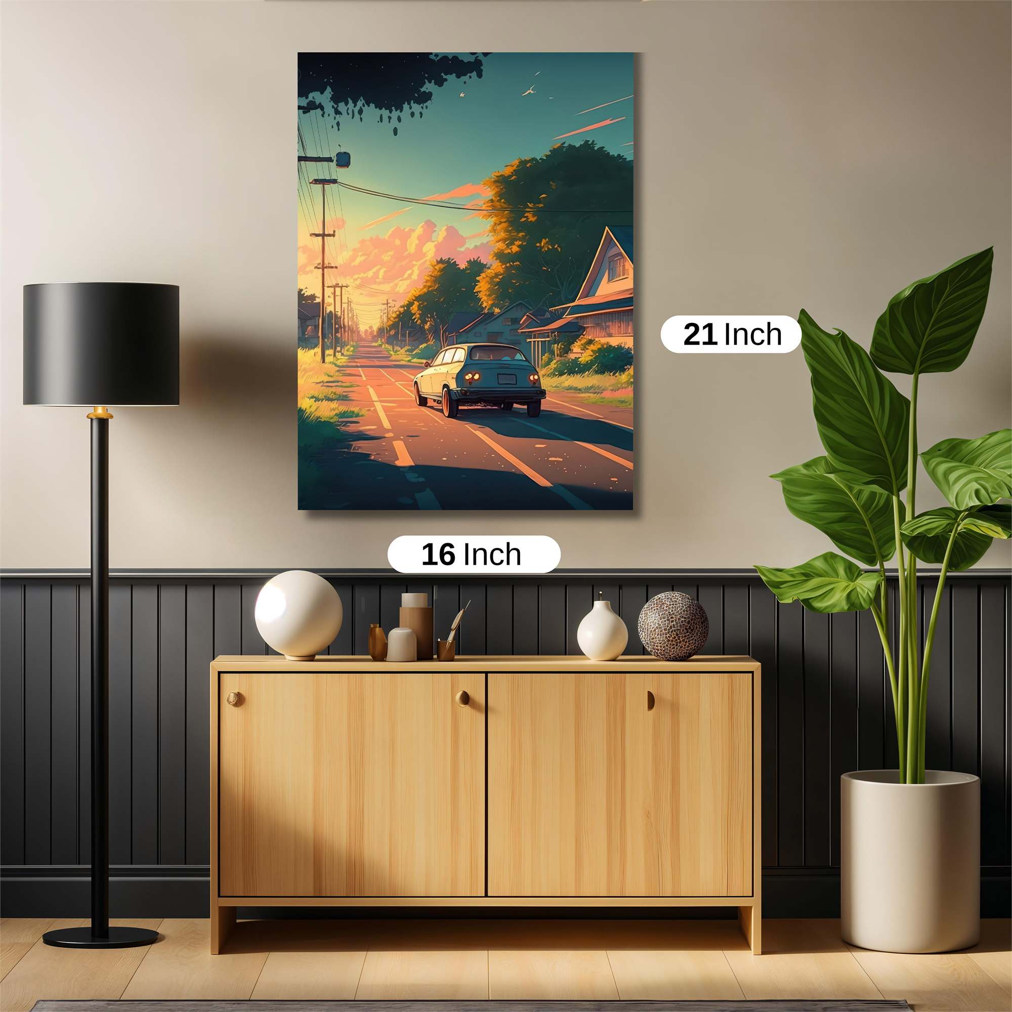 Sunset Serenity Safe Wall Magnetic / M