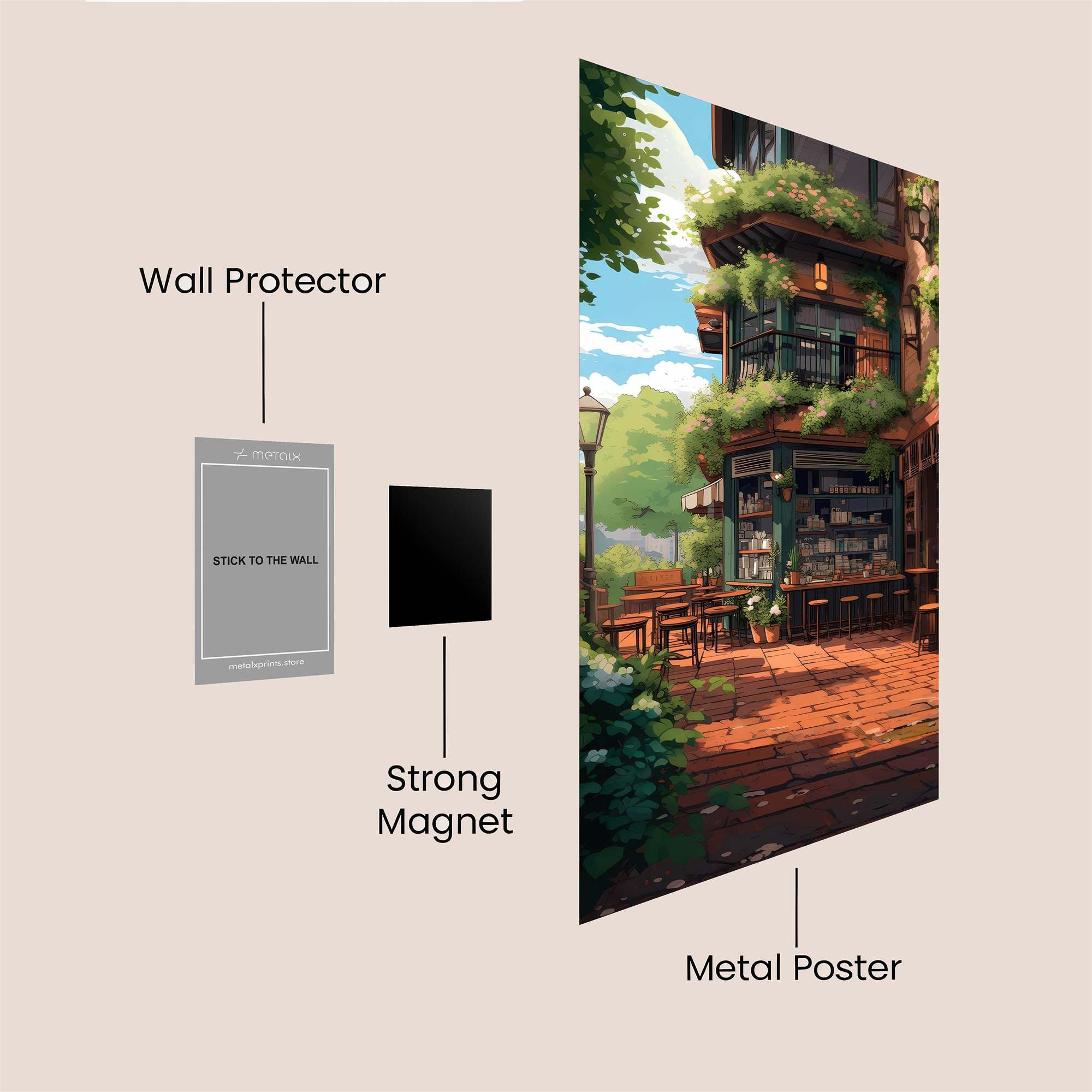 Cafe Serenity Safe Wall Magnetic / M